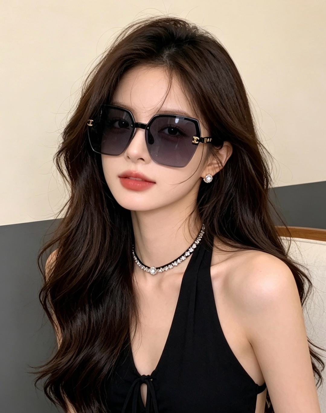 新品CHANEL 香奈儿太阳镜以独特魅力和前卫风格诠释春夏最新眼镜，质感超好佩带舒适 型号：CH6700