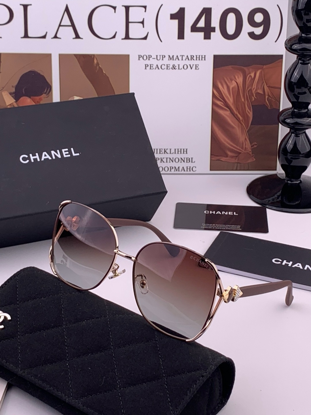 🔺CHANEL🔻官方早春新款，众多明星同款[色]香奈儿‼️‼️新款框偏光墨镜 ，🌈🌈宝丽来超清偏光太阳镜