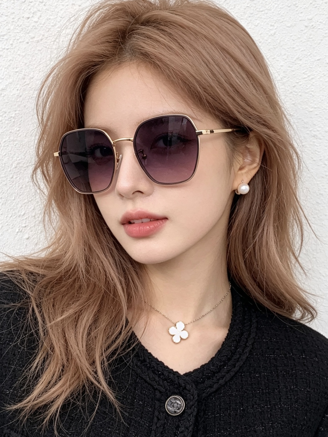 🔺 【GUCCI-偏光太阳镜】开春新款 潮流爆款 时尚圆框偏光太阳镜 高品质 佩戴舒适 网红潮款墨镜 女
