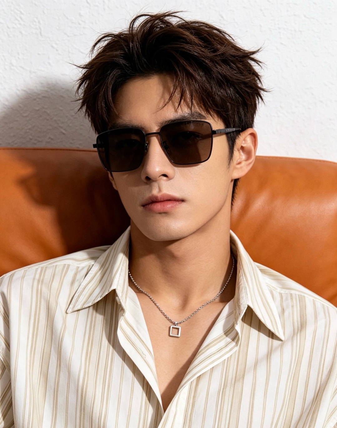 GUCCI 男款炫彩飞行员偏光太阳镜 ❤️材质：高清尼龙加厚卡槽高清偏光镜片 🌹无边框镜架💕颜👍型号：G