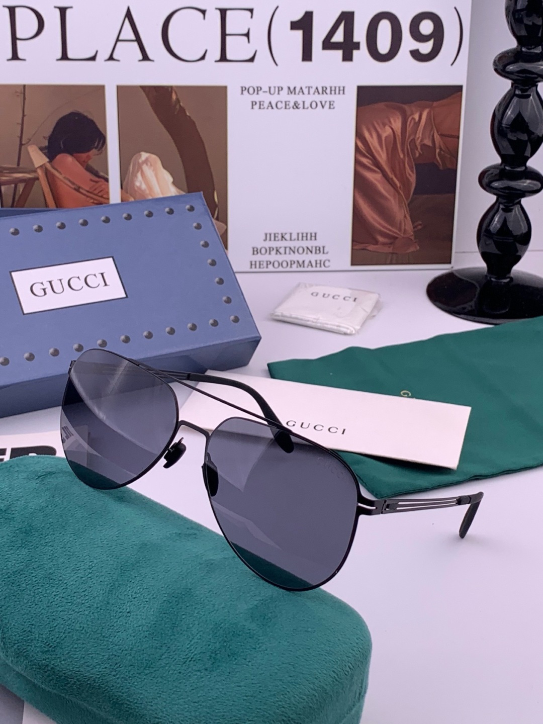 Gucci 春夏新款超轻无螺丝压不坏系列情侣款太阳镜高清尼龙镜片🦅完美品质，适合各种脸型，经典太阳镜亮相