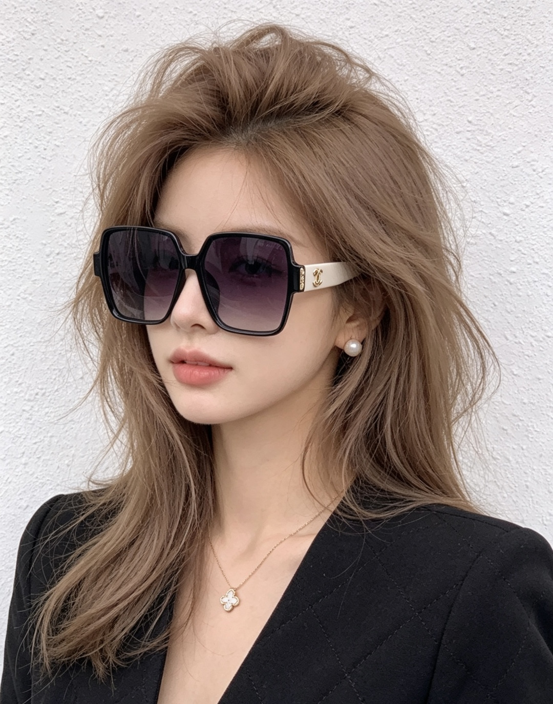 【CHANEL】香奈儿 新款潮流爆款 时尚方框太阳镜 佩戴舒适 网红潮款墨镜  女士高清加厚偏光太阳镜🕶