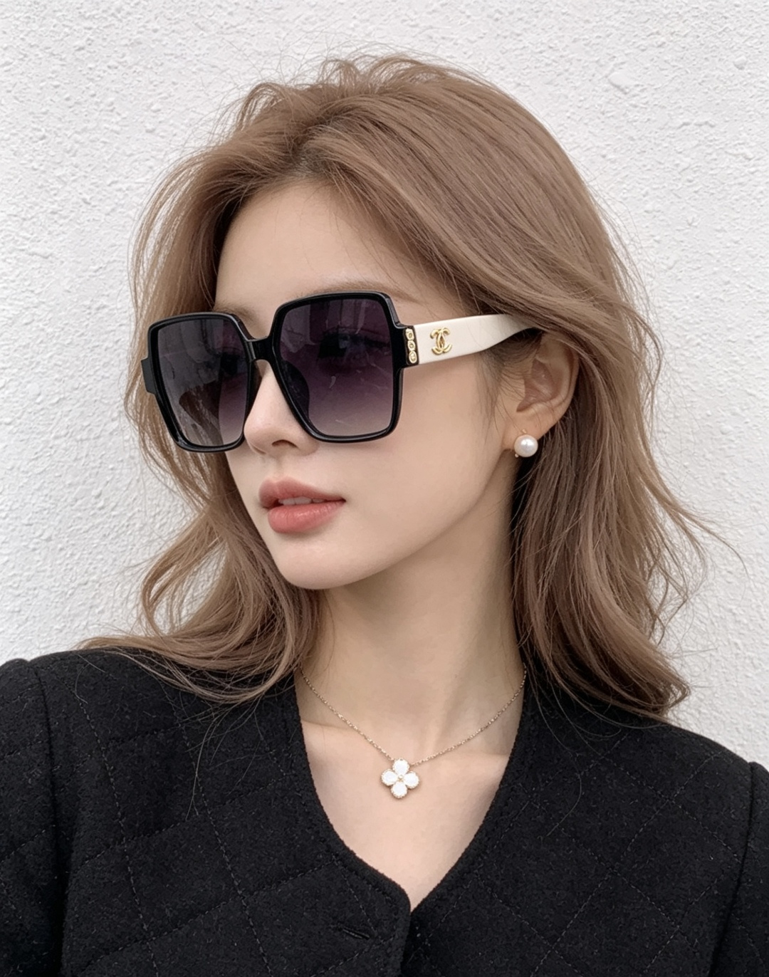 【CHANEL】香奈儿 新款潮流爆款 时尚方框太阳镜 佩戴舒适 网红潮款墨镜  女士高清加厚偏光太阳镜🕶