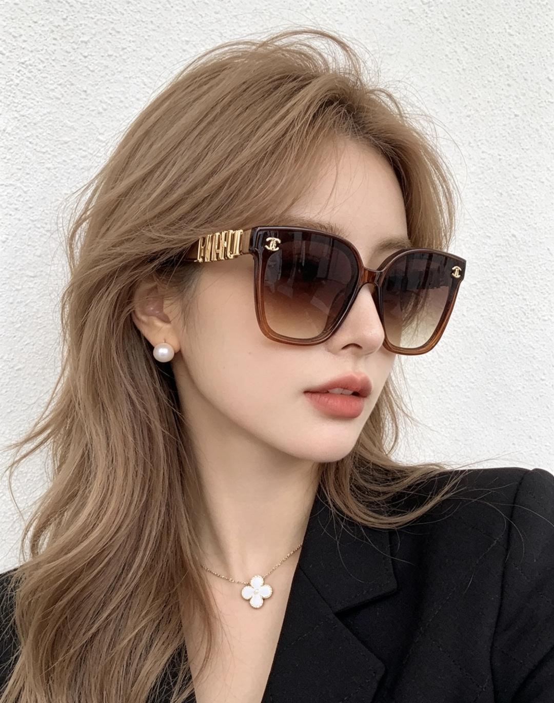 Chanel大框太阳镜墨镜  经典的方框设计，不挑脸型，无论搭配大衣还是连衣裙都非常显气质偏光镜片预防紫
