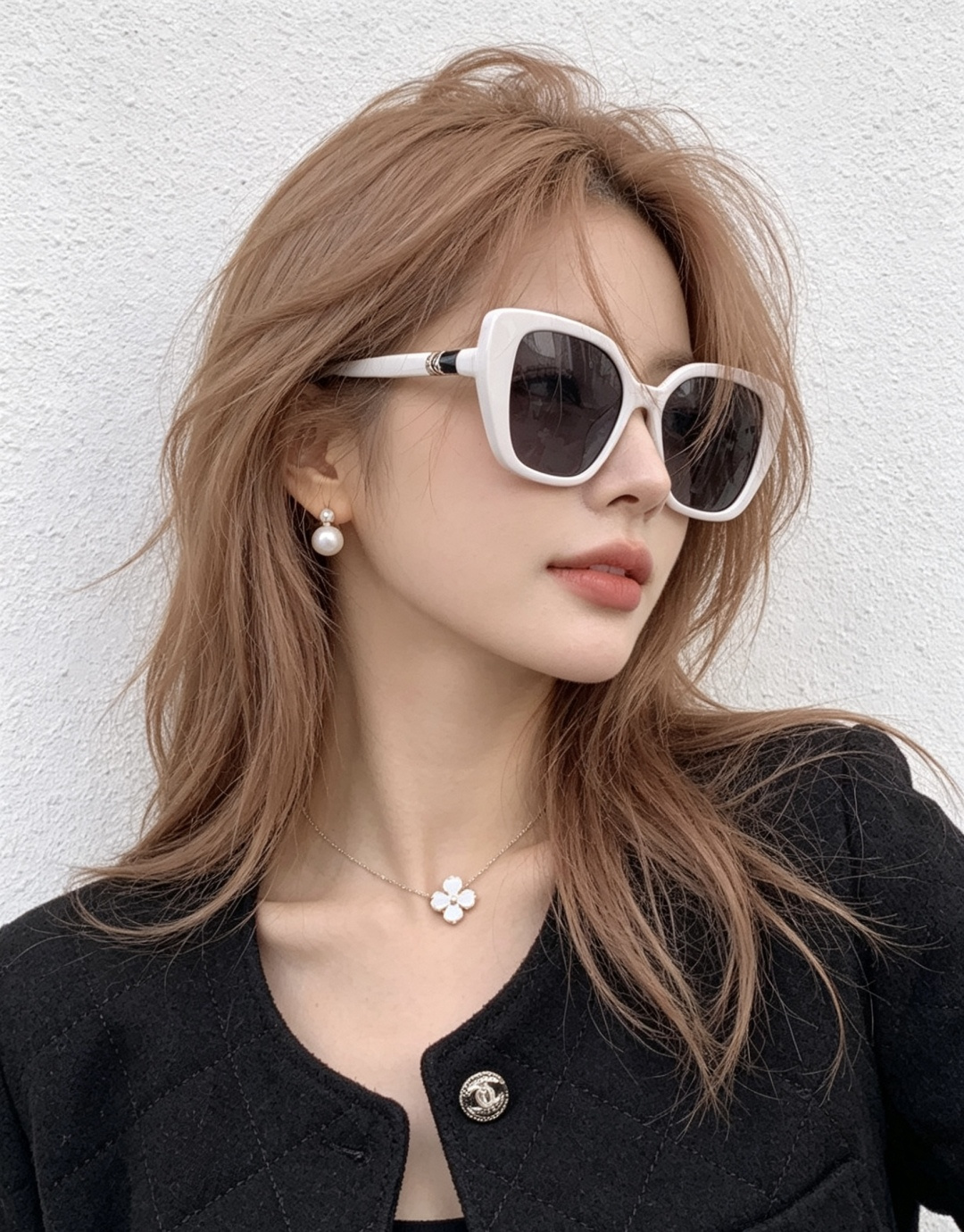 【CHANEL】香奈儿 新款潮流爆款 时尚方框太阳镜 佩戴舒适 网红潮款墨镜  女士高清加厚偏光太阳镜🕶