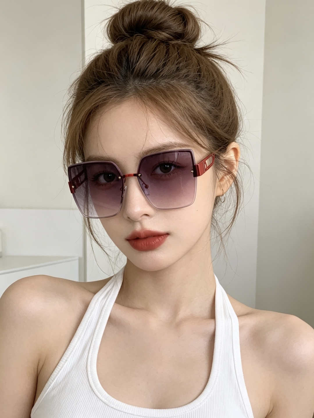 🔺 【DIOR-迪奥】开春新款 潮流爆款 时尚方框太阳镜 高品质 佩戴舒适 网红潮款墨镜 型号：D968