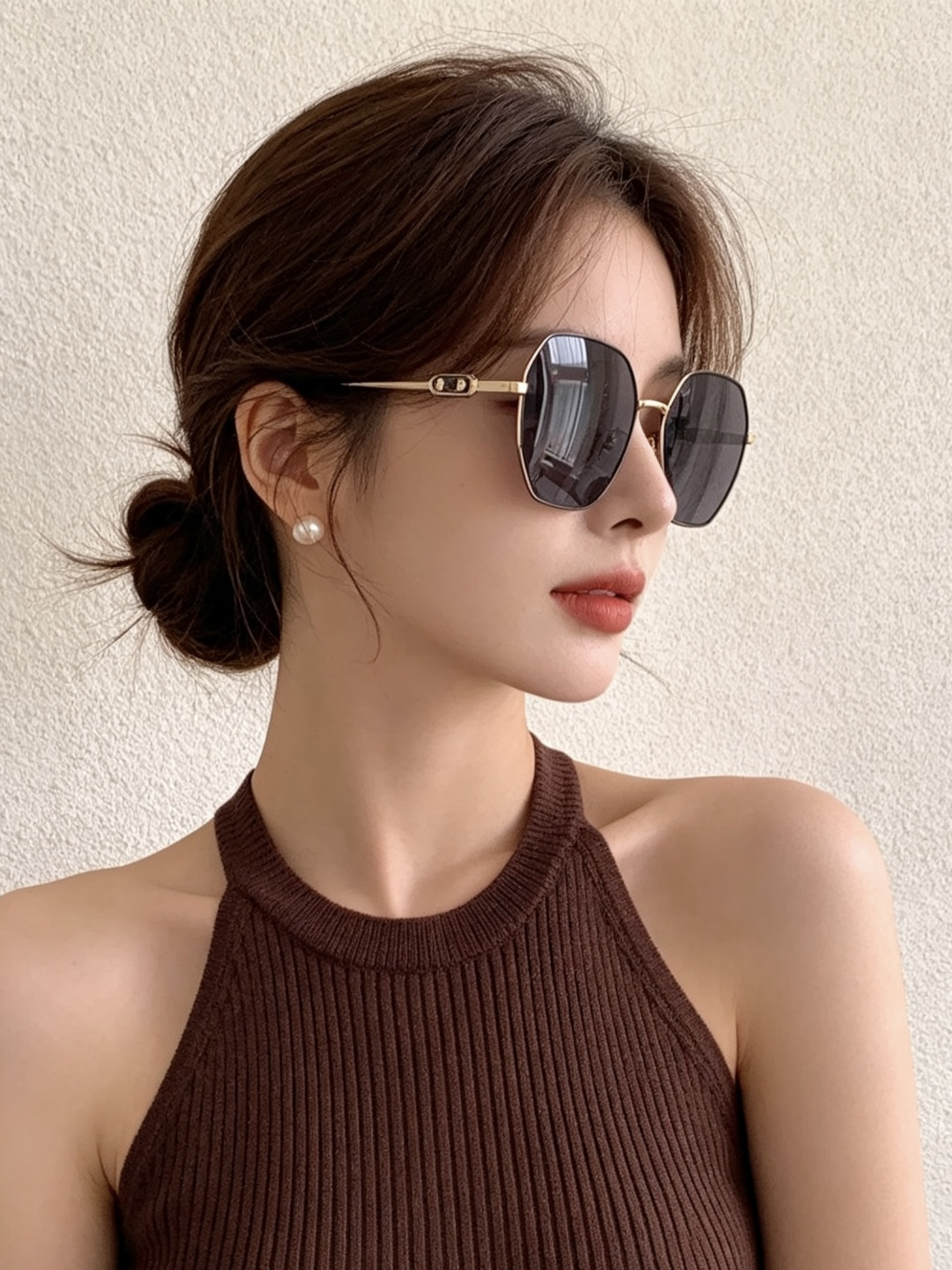 🔺 DIOR🔻官方新款 众多明星同款[色]‼️‼️新款大框偏光墨镜 🌈🌈宝丽来超清加厚太阳镜🔝🔝型号：C