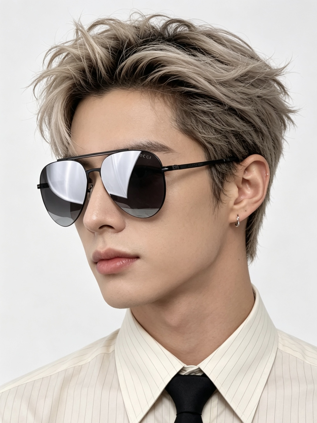 Gucci 春夏新款超轻无螺丝压不坏系列情侣款太阳镜高清尼龙镜片🦅完美品质，适合各种脸型，经典太阳镜亮相