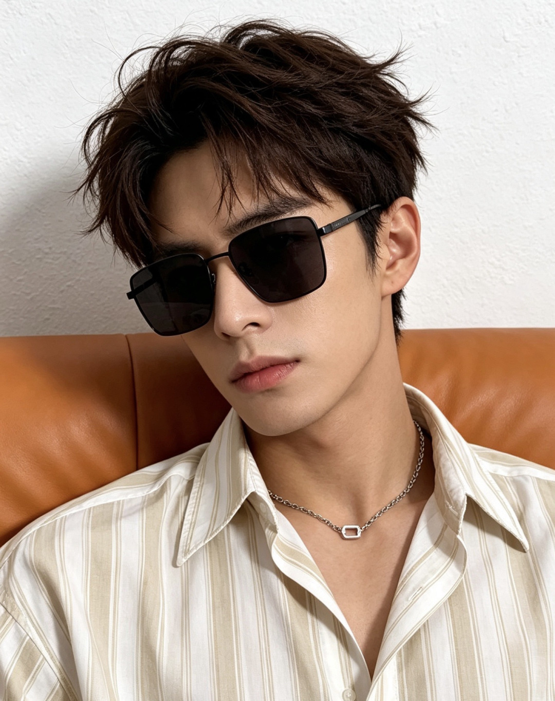 GUCCI 男款炫彩飞行员偏光太阳镜 ❤️材质：高清尼龙加厚卡槽高清偏光镜片 🌹无边框镜架💕颜👍型号：G
