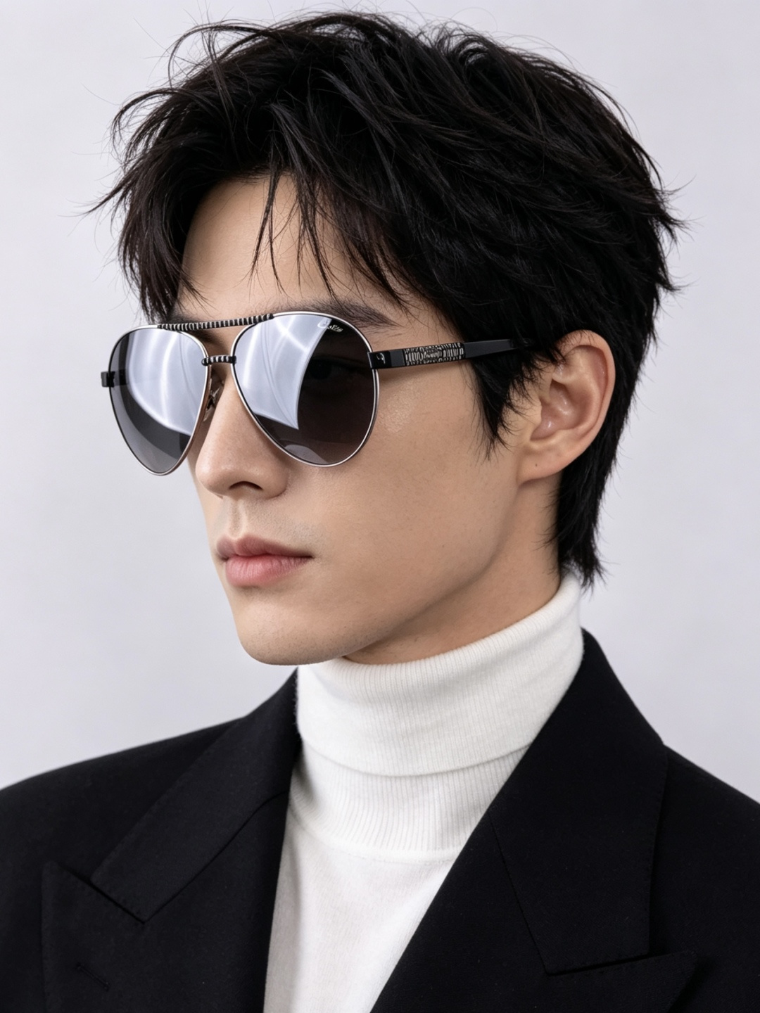 【Cartier  卡地亚】 👑男女款偏光墨镜  双色烤漆工艺  进口宝丽来偏光镜片   顶级做工彰显非