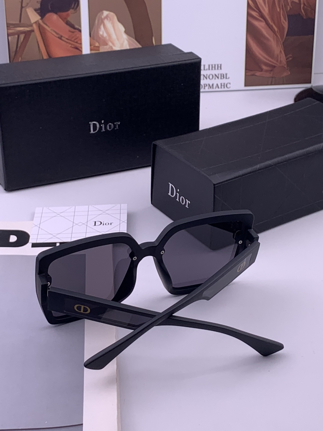 🔺 【DIOR-迪奥】开春新款 潮流爆款 时尚方框偏光太阳镜 高品质 佩戴舒适 网红潮款墨镜 女士高清偏