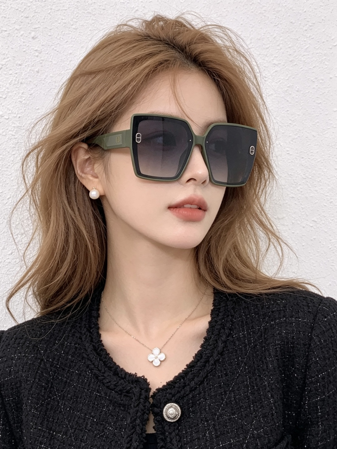 🔺 【DIOR-迪奥】开春新款 潮流爆款 时尚方框偏光太阳镜 高品质 佩戴舒适 网红潮款墨镜 女士高清偏