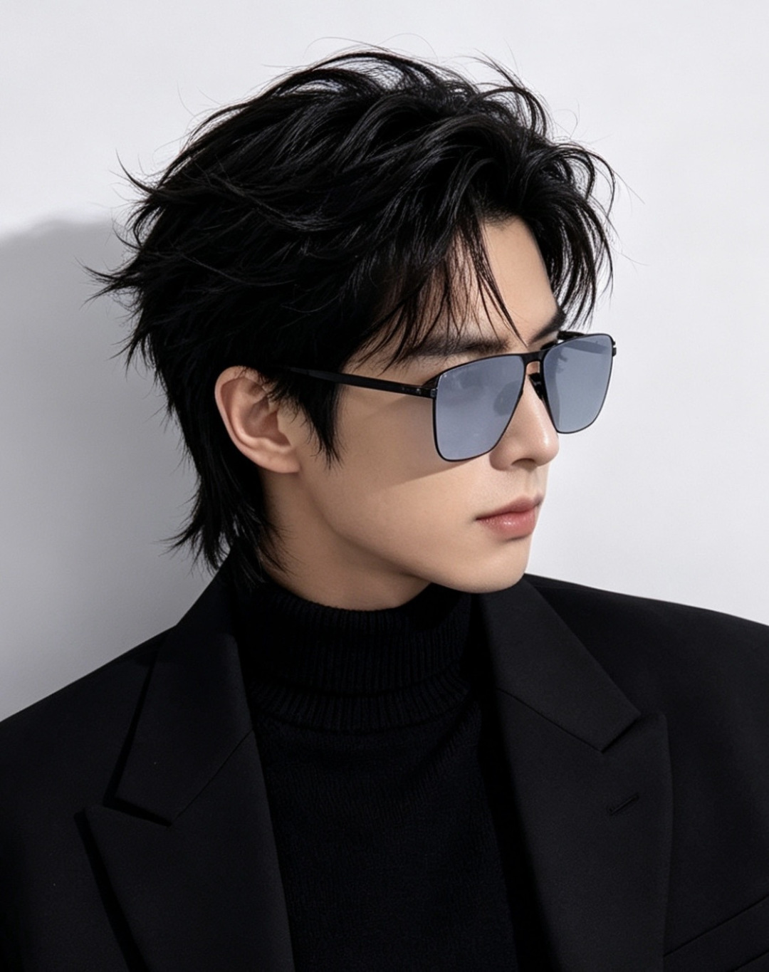 GUCCI 男款炫彩飞行员偏光太阳镜 ❤️材质：高清尼龙加厚卡槽高清偏光镜片 🌹无边框镜架💕颜👍型号：G