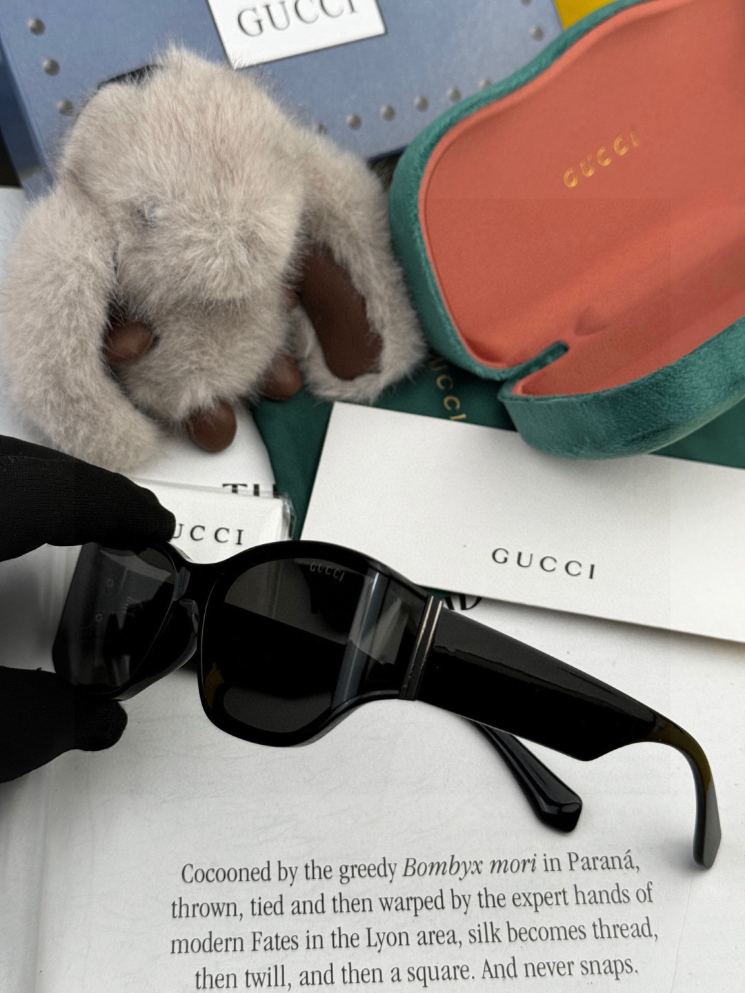 🔺 【GUCCI】开春新款 潮流爆款 时尚方框偏光太阳镜 高品质 佩戴舒适 网红潮款墨镜 女士高清尼龙偏