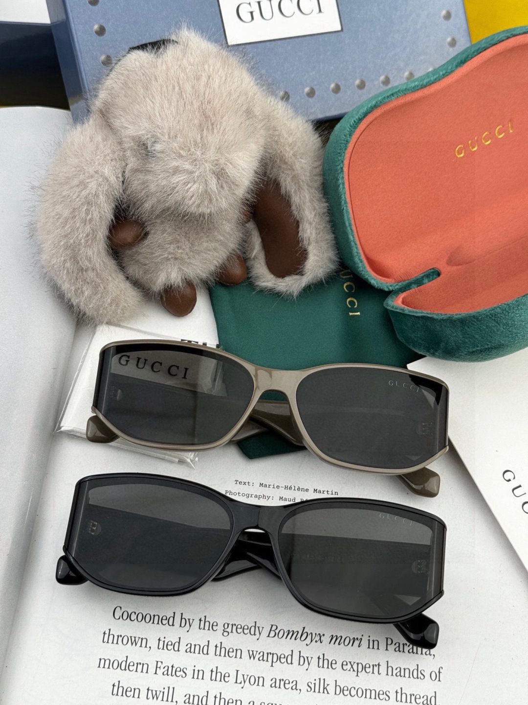 🔺 【GUCCI】开春新款 潮流爆款 时尚方框偏光太阳镜 高品质 佩戴舒适 网红潮款墨镜 女士高清尼龙偏