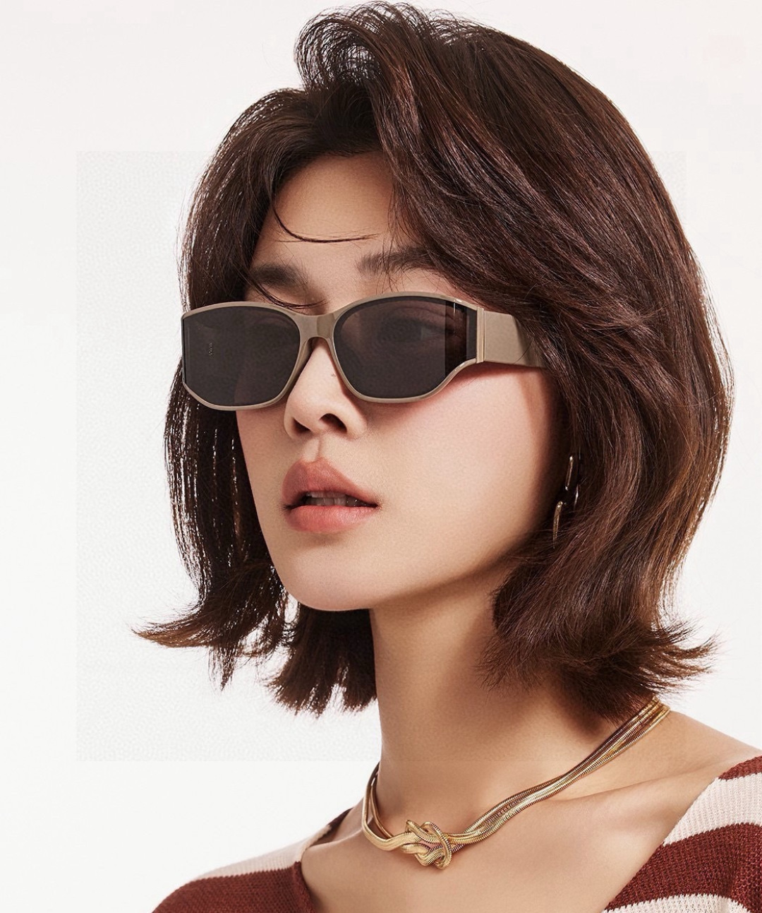 🔺 【GUCCI】开春新款 潮流爆款 时尚方框偏光太阳镜 高品质 佩戴舒适 网红潮款墨镜 女士高清尼龙偏