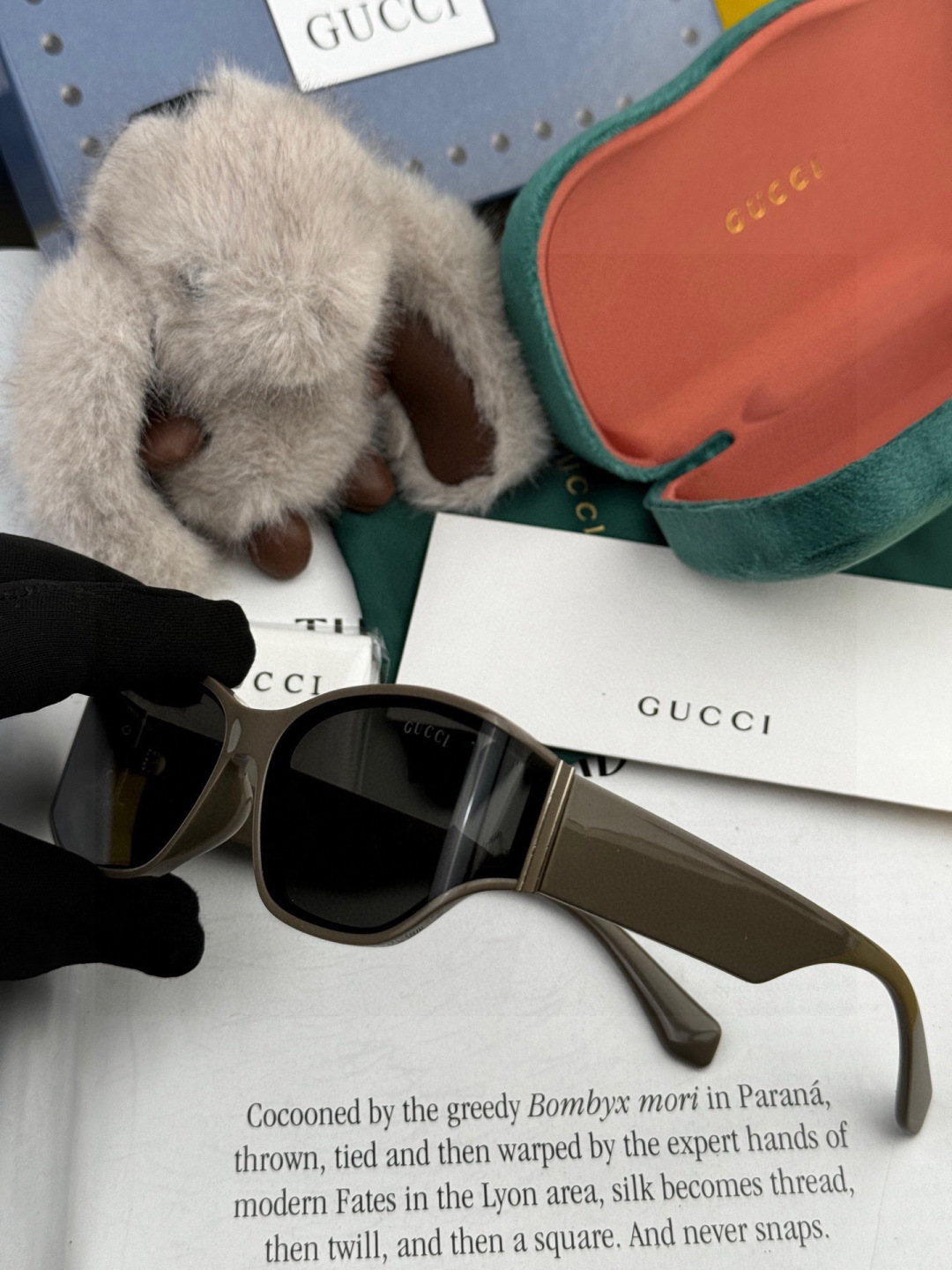 🔺 【GUCCI】开春新款 潮流爆款 时尚方框偏光太阳镜 高品质 佩戴舒适 网红潮款墨镜 女士高清尼龙偏