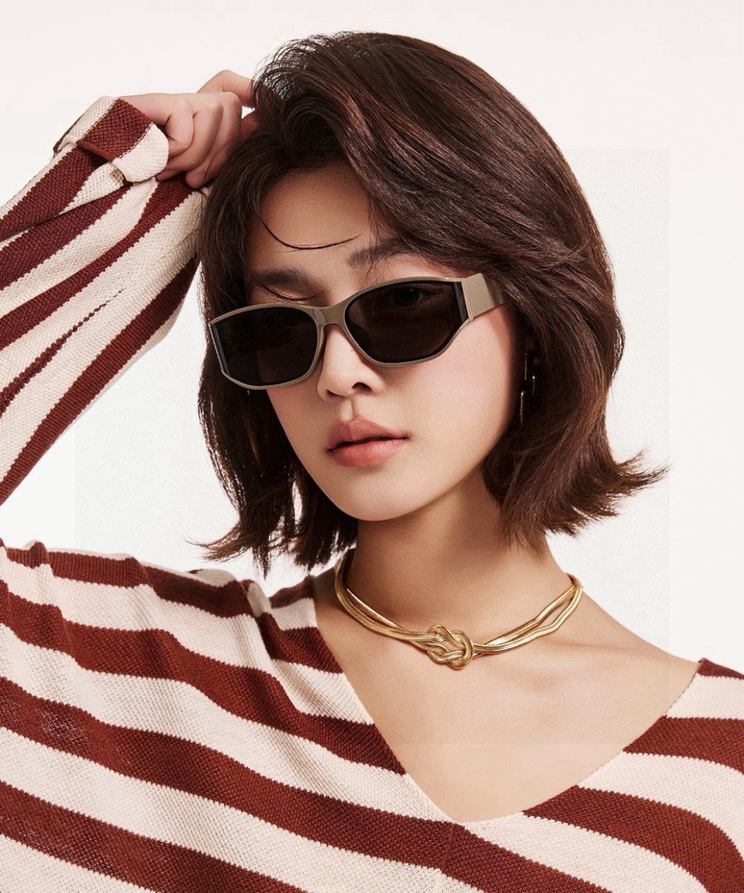 🔺 【GUCCI】开春新款 潮流爆款 时尚方框偏光太阳镜 高品质 佩戴舒适 网红潮款墨镜 女士高清尼龙偏