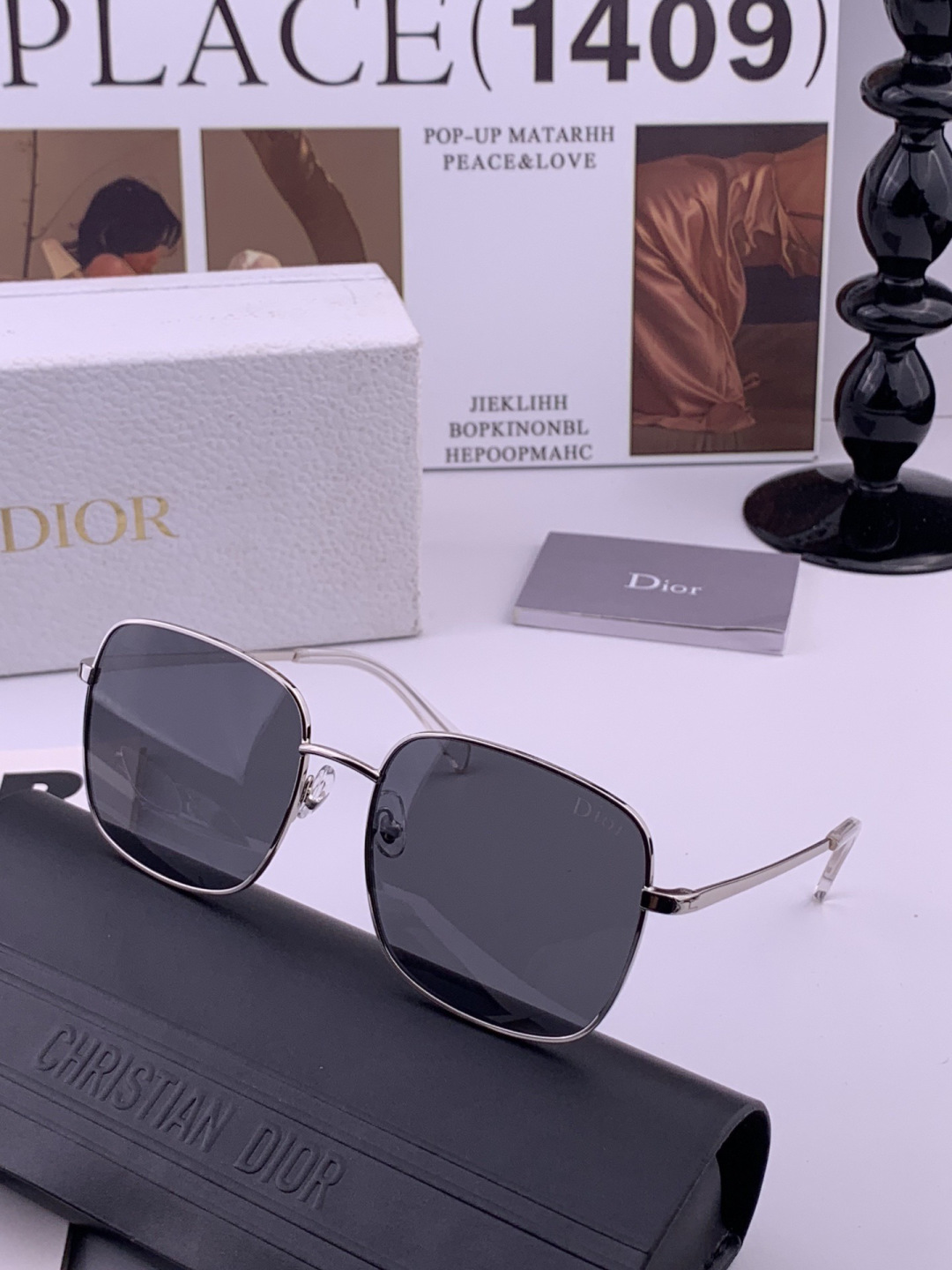 DIOR🌋☔️时尚方框太阳镜顶级奢侈品[强] 高品质[胜利][亲亲]🍦🍨 [得意] 气质非凡😄 🍫🍪女士