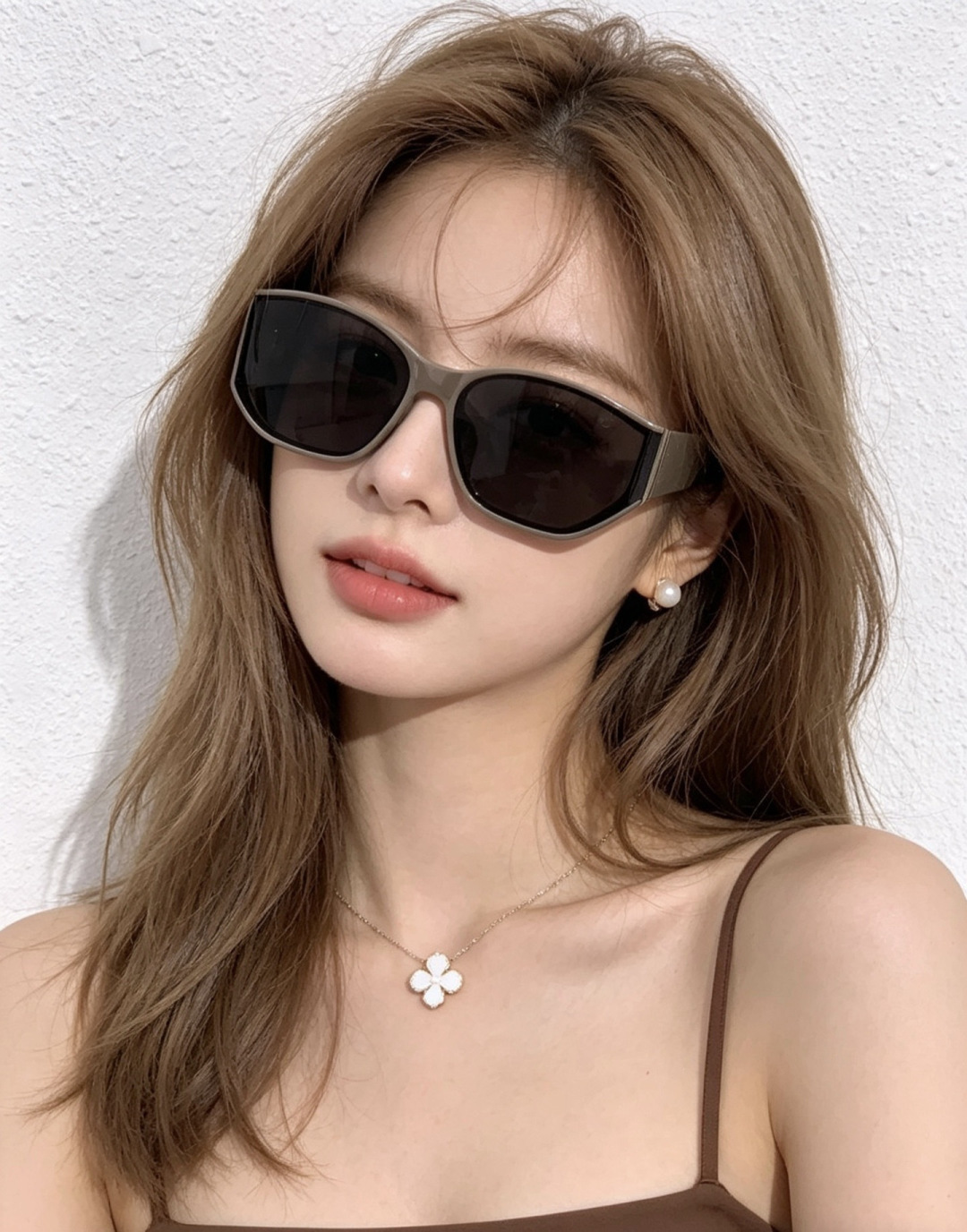 🔺 【GUCCI】开春新款 潮流爆款 时尚方框偏光太阳镜 高品质 佩戴舒适 网红潮款墨镜 女士高清尼龙偏