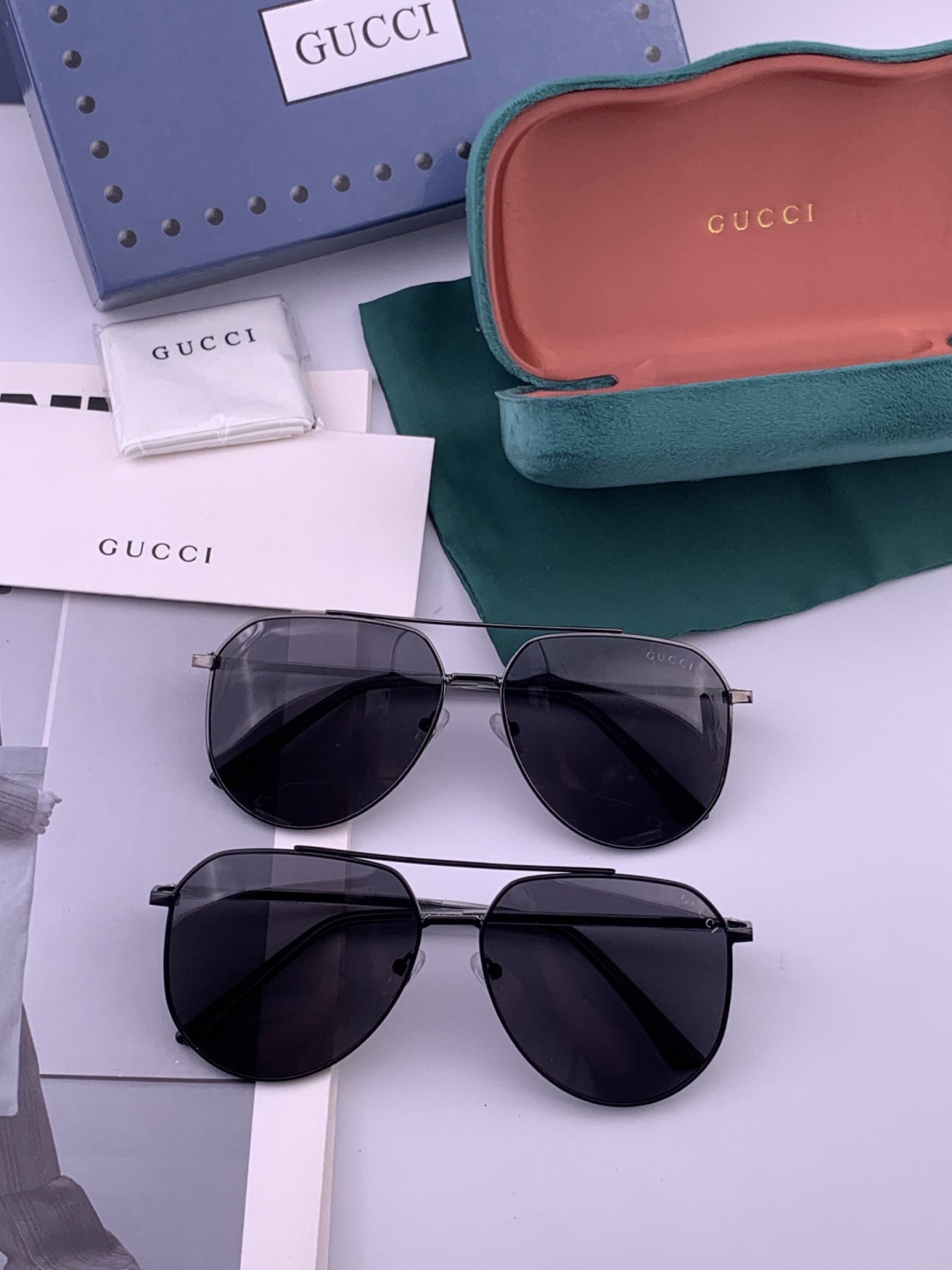 Gucci 🔥  高品质男女款墨镜   👍 进口宝丽来偏光镜片  🔥蛤蟆镜 开车钓鱼都可 🔥百搭显瘦墨镜