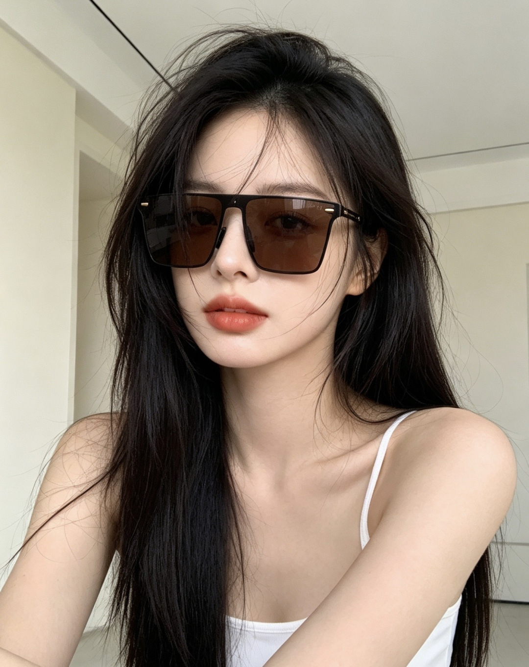 Gucci古奇 新款连体驶驾镜墨镜出行必众备多明星同款 太阳镜 男女太士阳镜飞行  型号：G0382