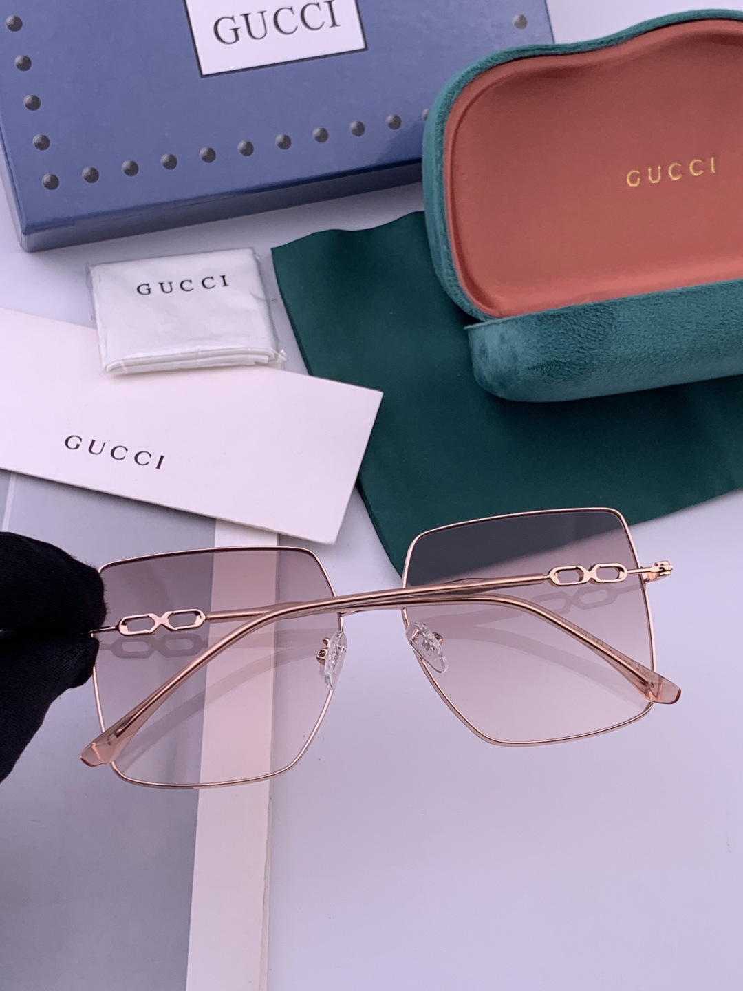 GUCCI-古驰意大利进口🇮🇹时尚潮流奢华装饰太阳眼镜 高清偏光太阳镜明星海报款 超高复杂工艺 立体质感