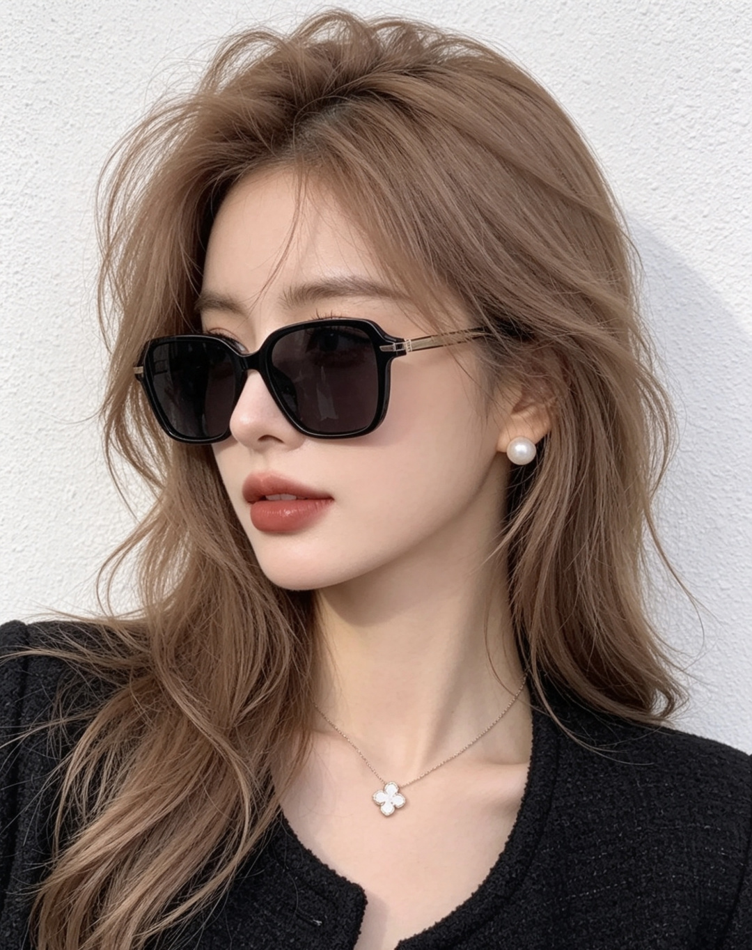 🔺 【GUCCI】开春新款 潮流爆款 时尚方框偏光太阳镜 高品质 佩戴舒适 网红潮款墨镜 女士高清尼龙偏