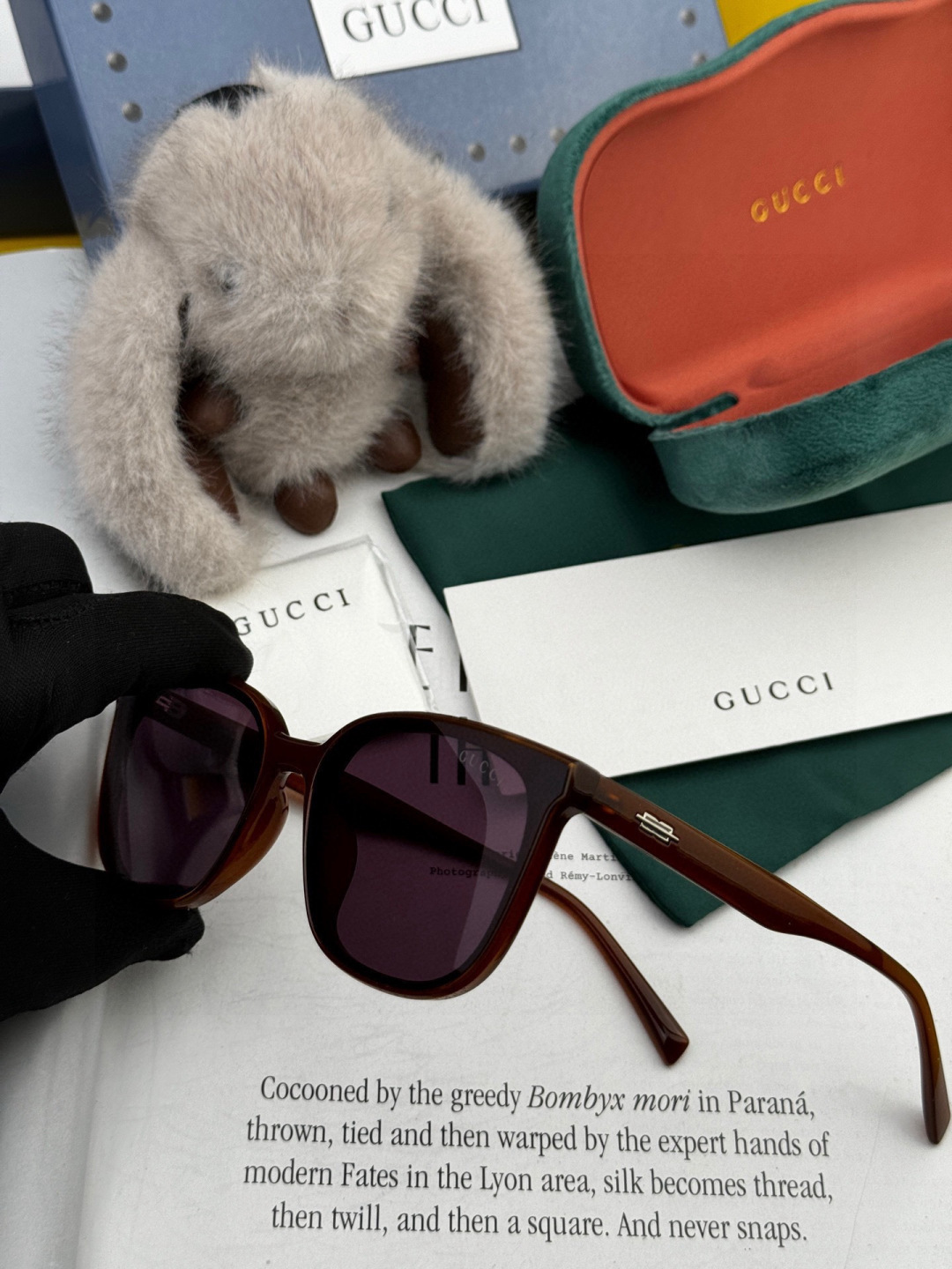 🔺 【GUCCI-偏光太阳镜】开春新款 潮流爆款 时尚方框偏光太阳镜 高品质 佩戴舒适 网红潮款墨镜 女