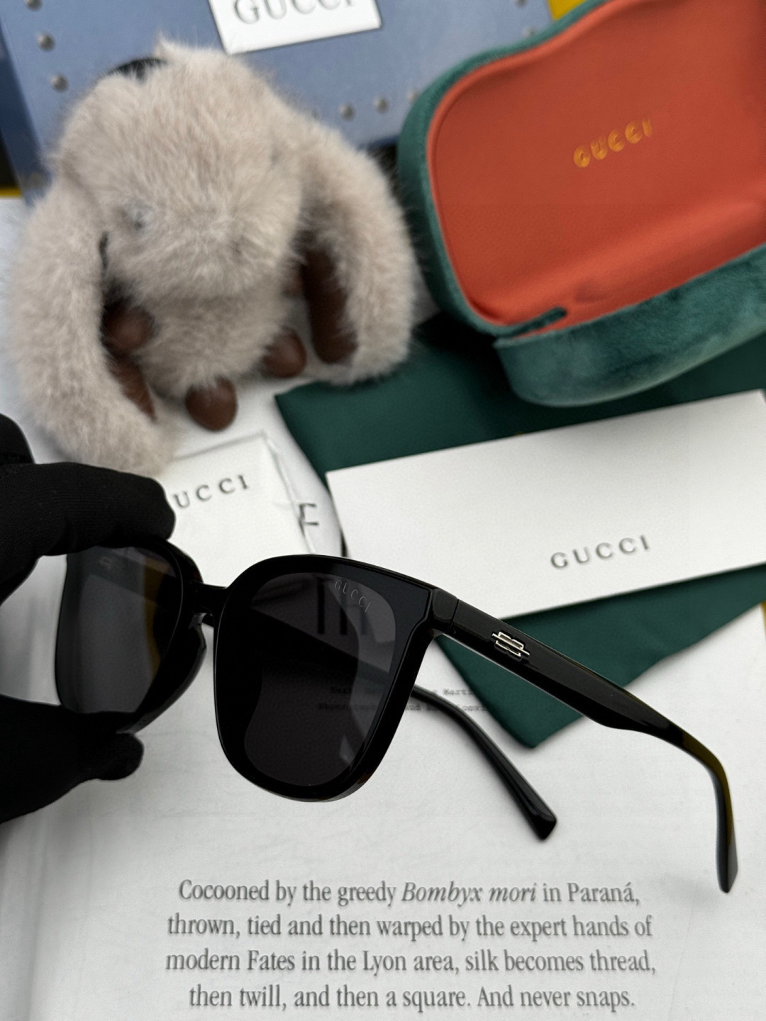 🔺 【GUCCI-偏光太阳镜】开春新款 潮流爆款 时尚方框偏光太阳镜 高品质 佩戴舒适 网红潮款墨镜 女