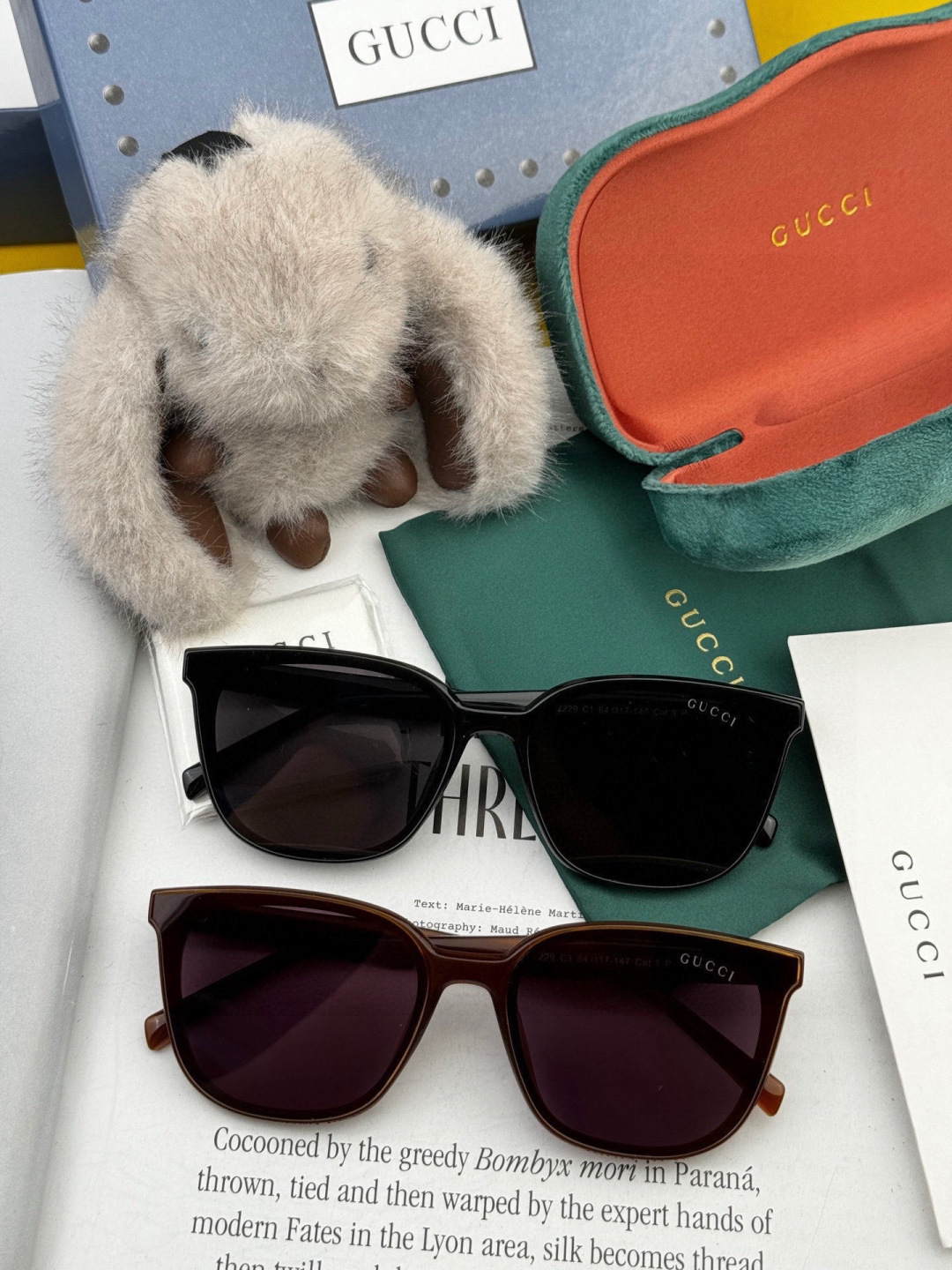 🔺 【GUCCI-偏光太阳镜】开春新款 潮流爆款 时尚方框偏光太阳镜 高品质 佩戴舒适 网红潮款墨镜 女