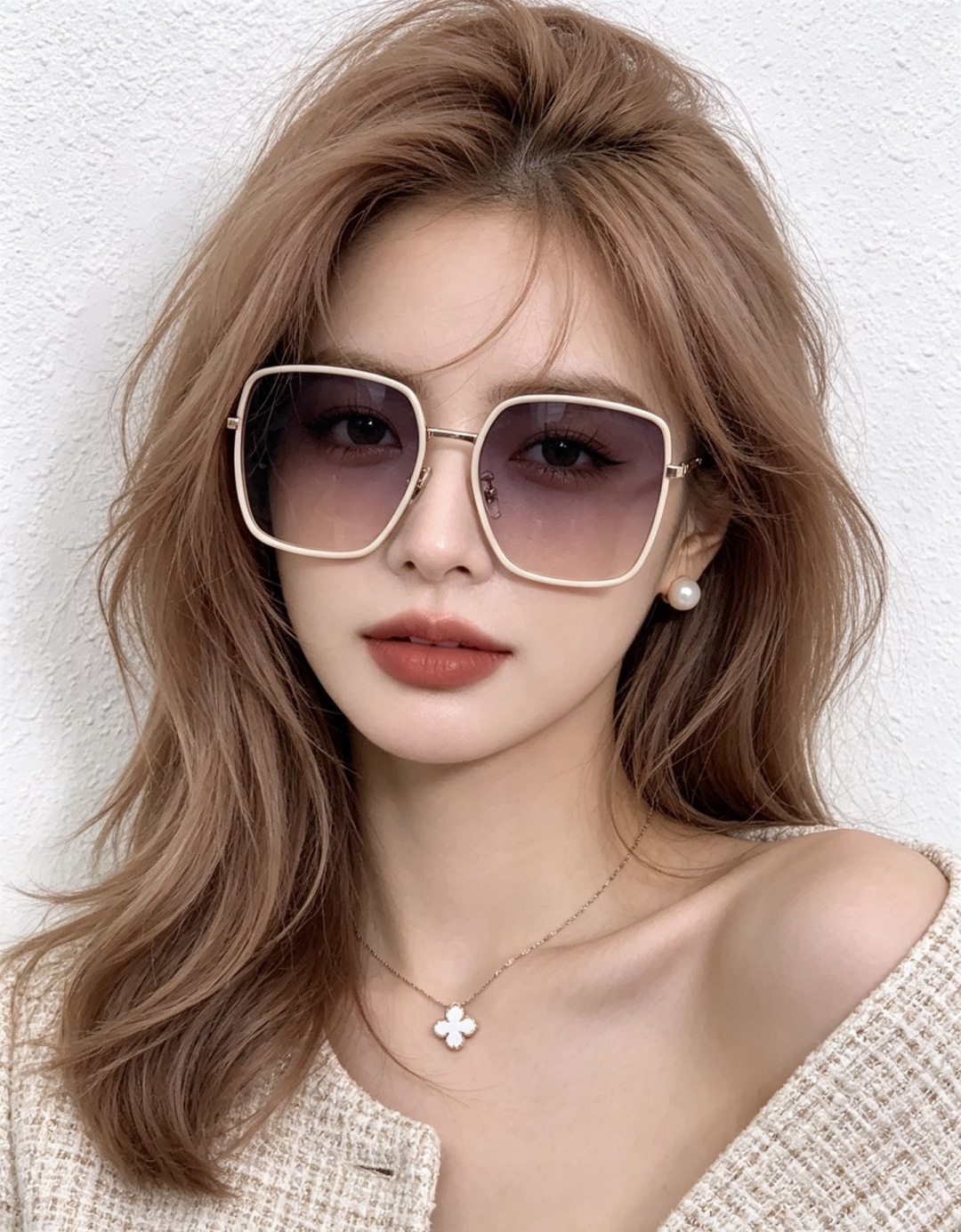 🔺 【GUCCI-偏光太阳镜】开春新款 潮流爆款 时尚圆框偏光太阳镜 高品质 佩戴舒适 网红潮款墨镜 女