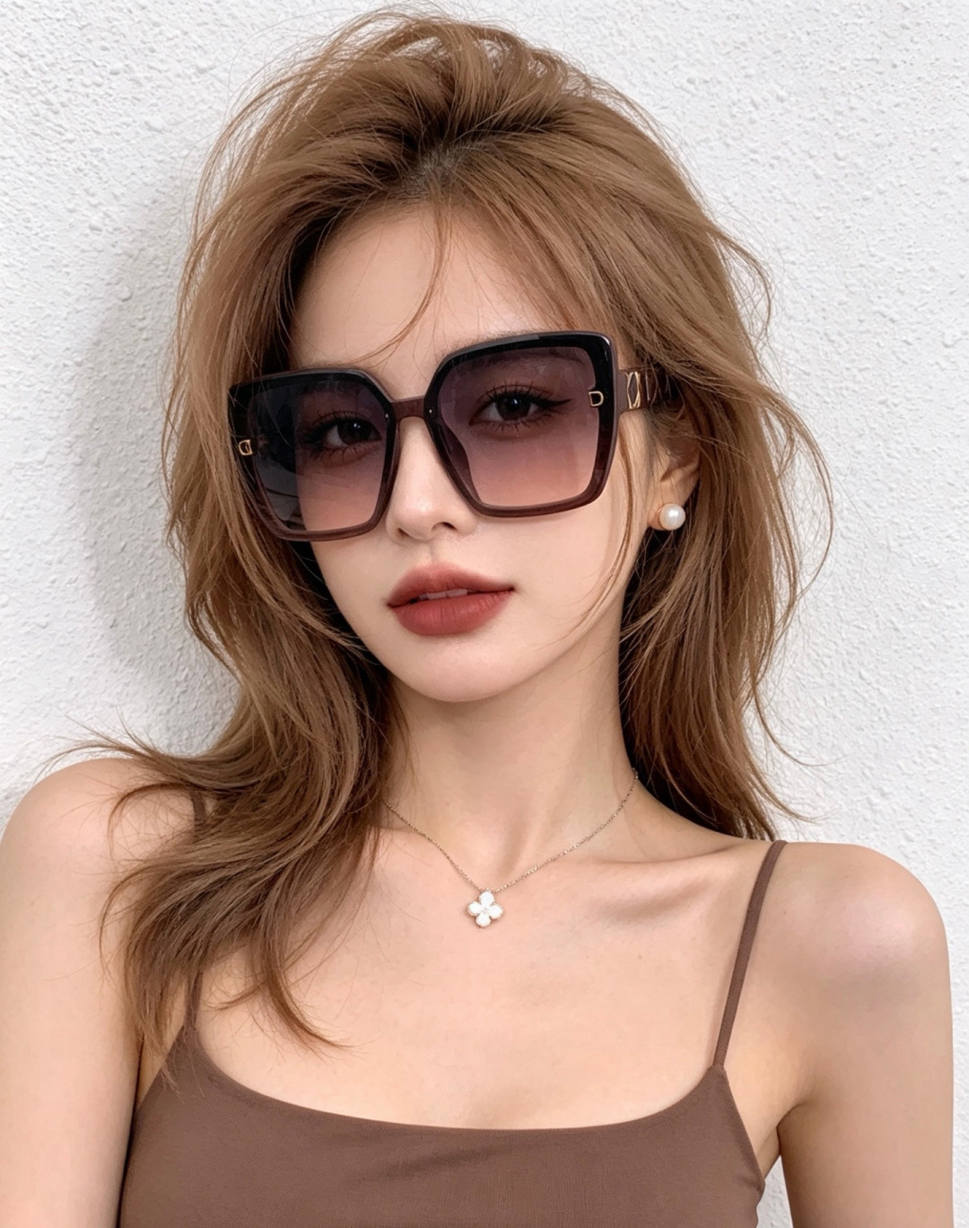 🔺 【DIOR-迪奥】开春新款 潮流爆款 时尚方框偏光太阳镜 高品质 佩戴舒适 网红潮款墨镜 女士高清加