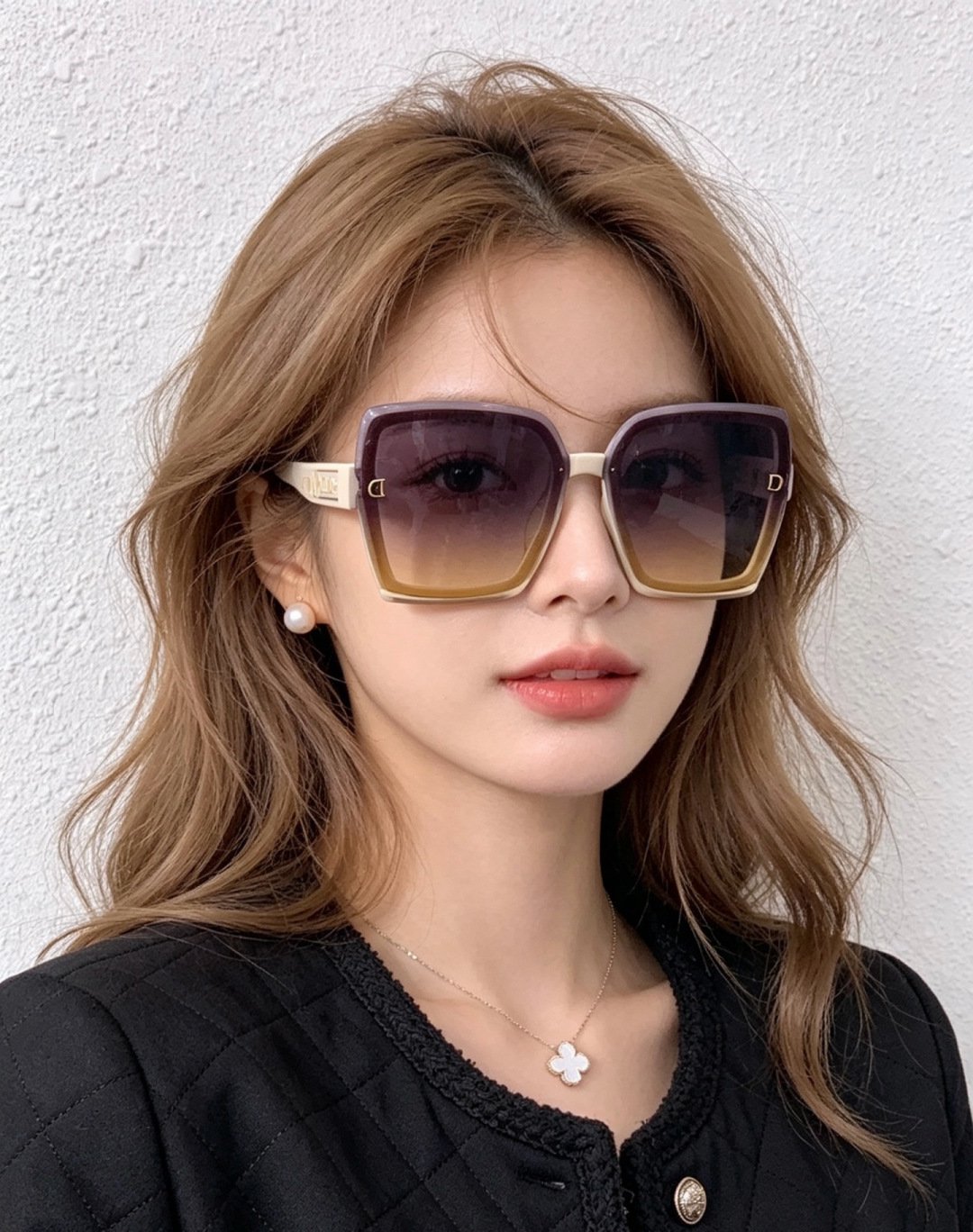 🔺 【DIOR-迪奥】开春新款 潮流爆款 时尚方框偏光太阳镜 高品质 佩戴舒适 网红潮款墨镜 女士高清加