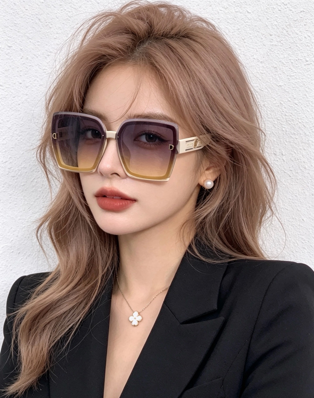 🔺 【DIOR-迪奥】开春新款 潮流爆款 时尚方框偏光太阳镜 高品质 佩戴舒适 网红潮款墨镜 女士高清加
