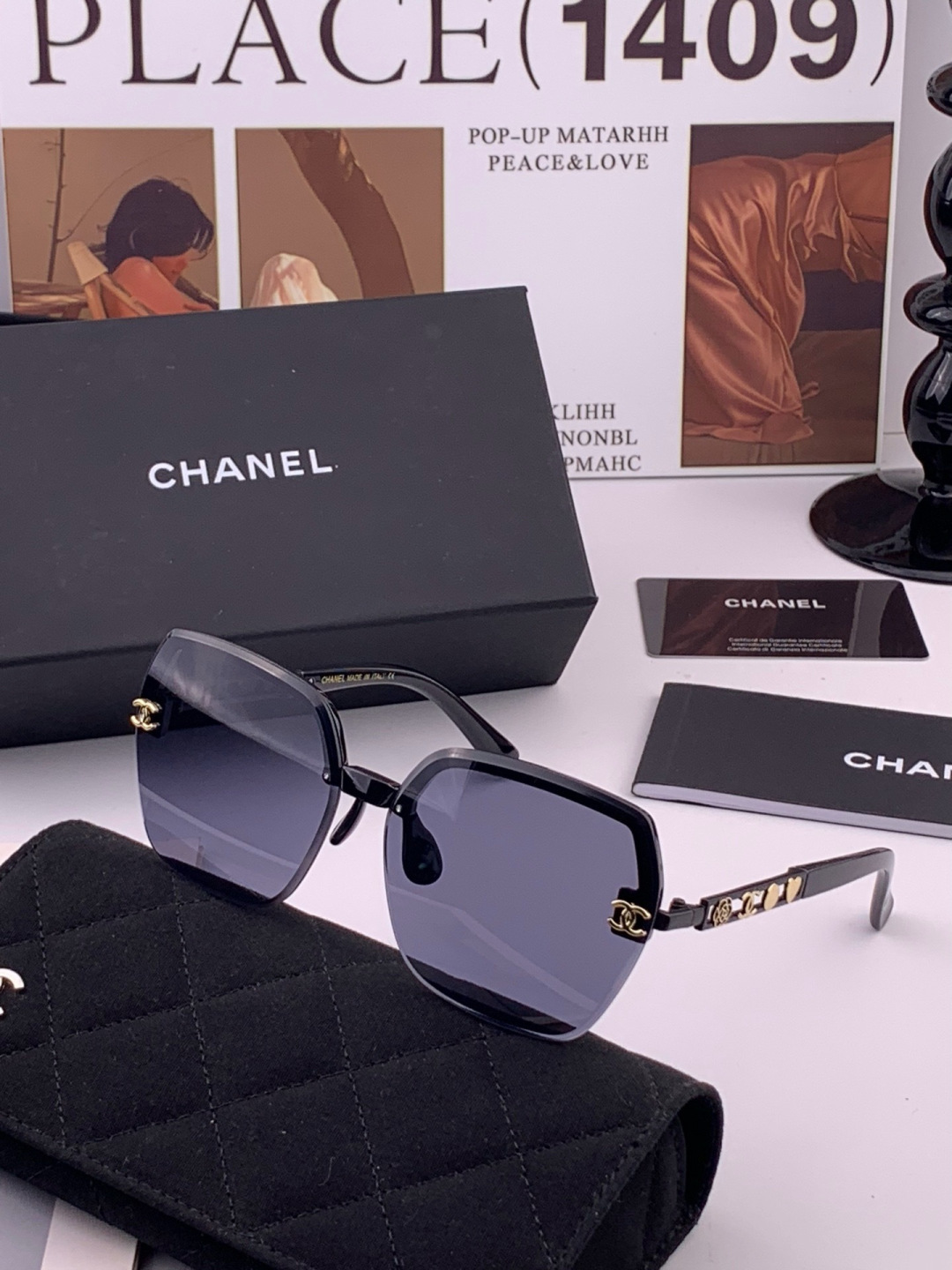 新品CHANEL 香奈儿太阳镜以独特魅力和前卫风格诠释春夏最新眼镜，质感超好佩带舒适 型号：CH6700
