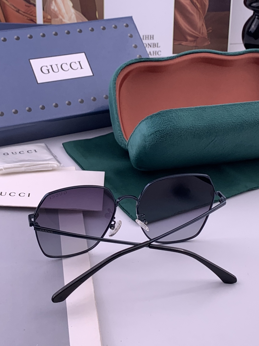 GUCCI-古驰意大利进口🇮🇹时尚潮流奢华装饰太阳眼镜 高清太阳镜明星海报款 超高复杂工艺 立体质感十足