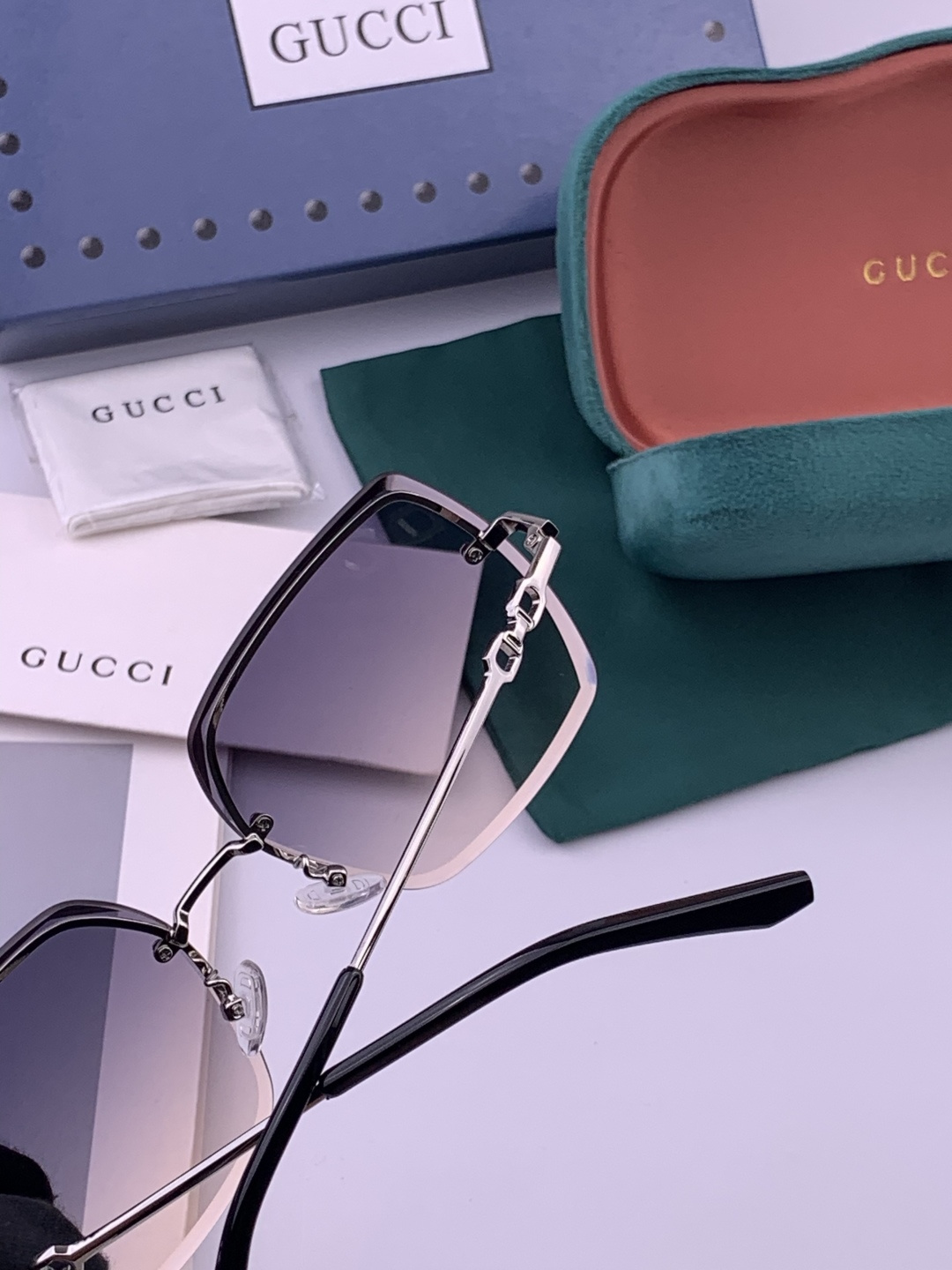 GUCCI-古驰意大利进口🇮🇹时尚潮流奢华装饰太阳眼镜 尼龙高清太阳镜明星海报款 超高复杂工艺 立体质感
