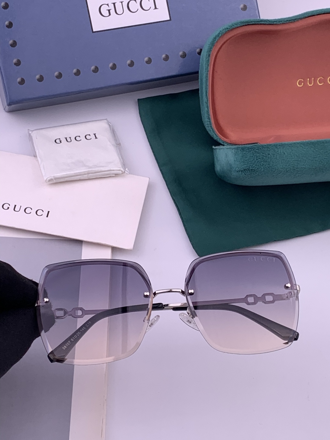 GUCCI-古驰意大利进口🇮🇹时尚潮流奢华装饰太阳眼镜 尼龙高清太阳镜明星海报款 超高复杂工艺 立体质感