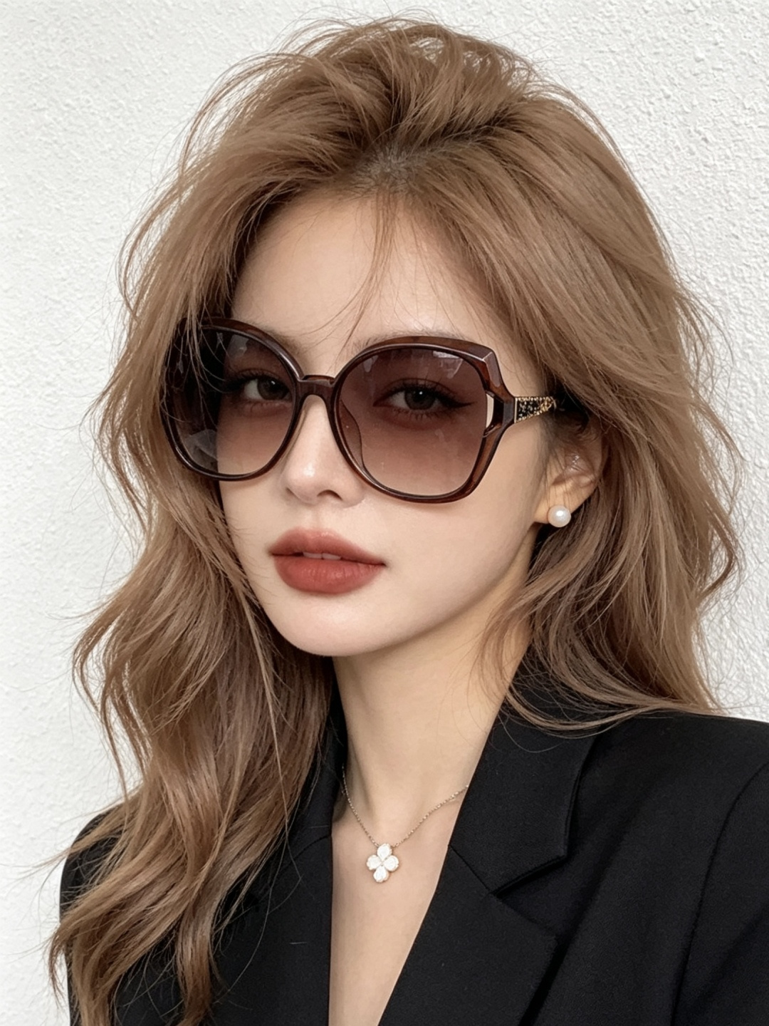 🔺 【GUCCI-偏光太阳镜】开春新款 潮流爆款 时尚圆框偏光太阳镜 高品质 佩戴舒适 网红潮款墨镜 女