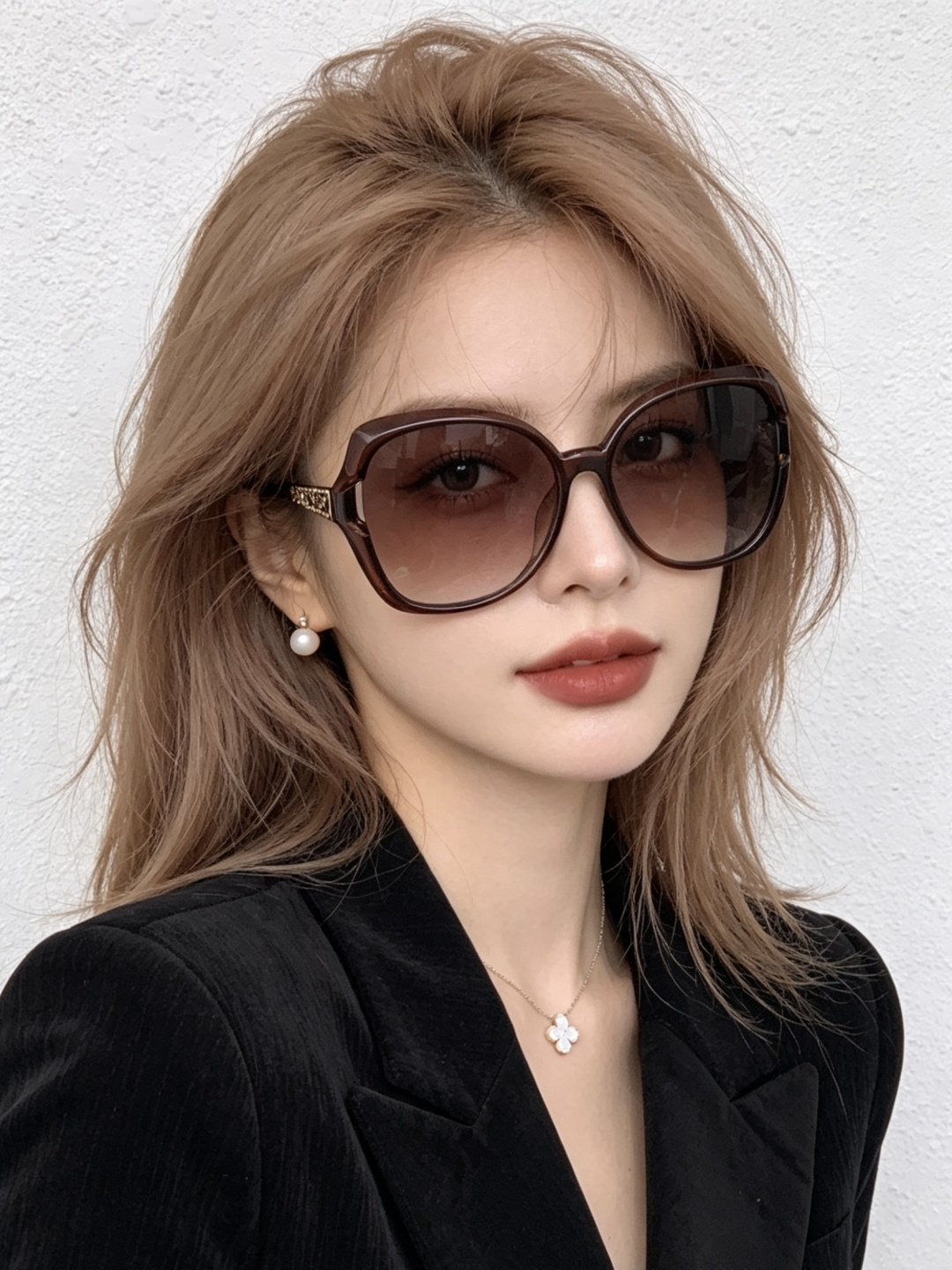 🔺 【GUCCI-偏光太阳镜】开春新款 潮流爆款 时尚圆框偏光太阳镜 高品质 佩戴舒适 网红潮款墨镜 女