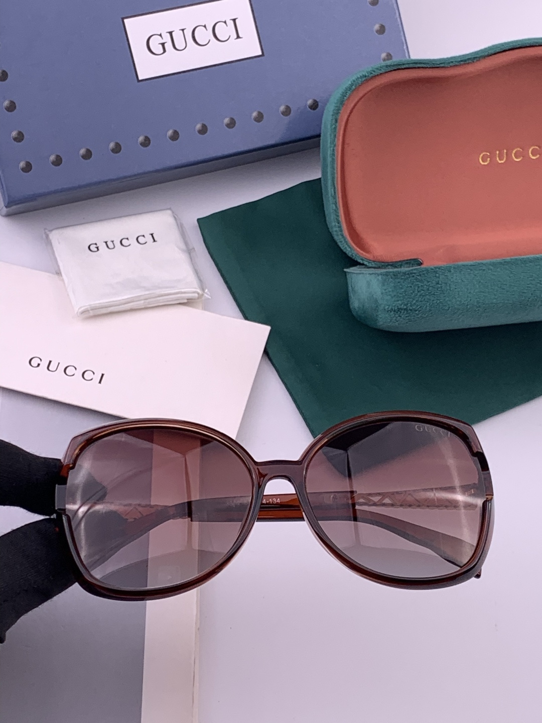 🔺 【GUCCI-偏光太阳镜】开春新款 潮流爆款 时尚圆框偏光太阳镜 高品质 佩戴舒适 网红潮款墨镜 女
