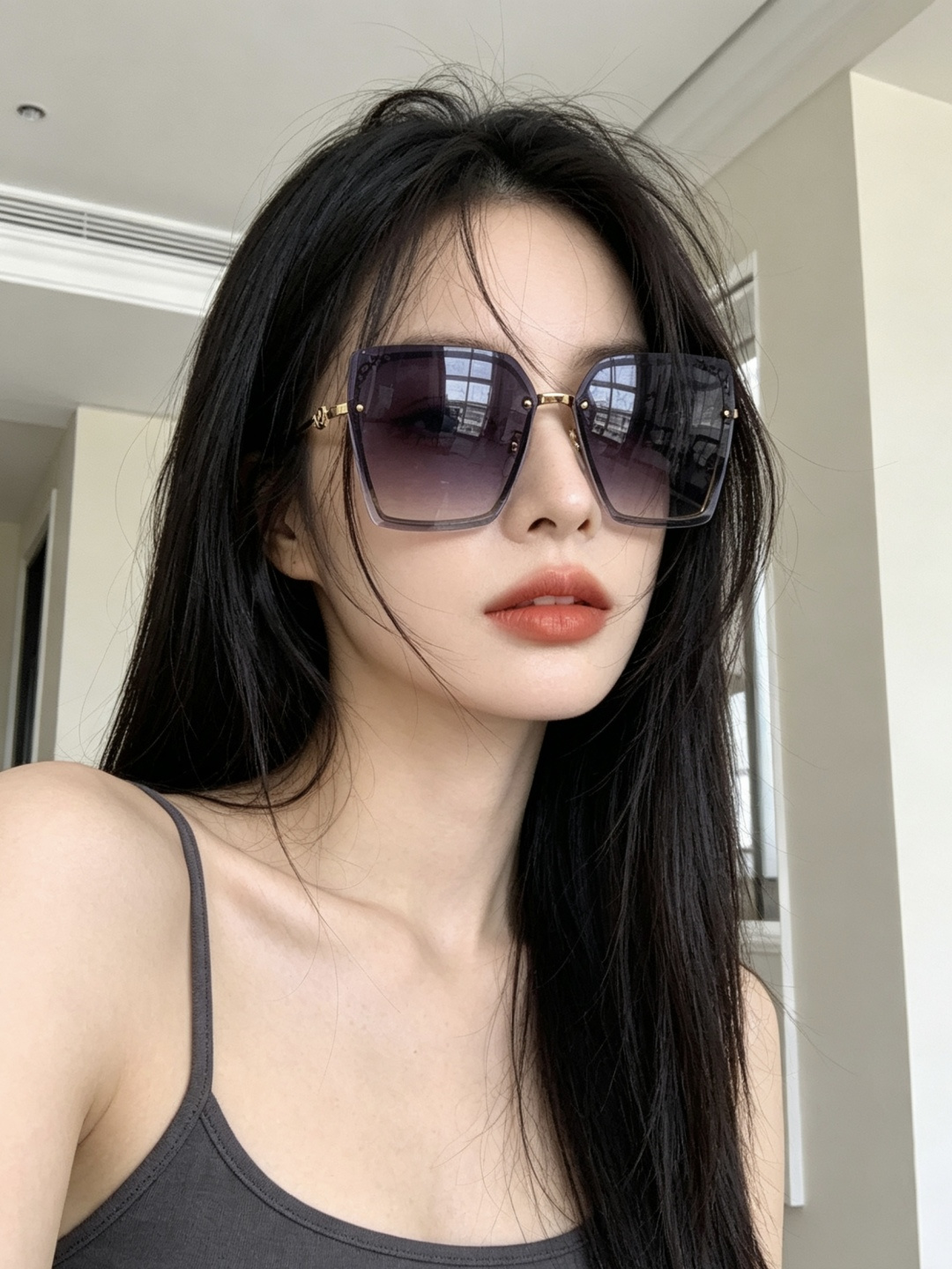 CHANE 香奈儿🌋☔️时尚无框太阳镜镜片 顶级奢侈品[强] 高品质[胜利][亲亲]🍦🍨 [得意] 气质