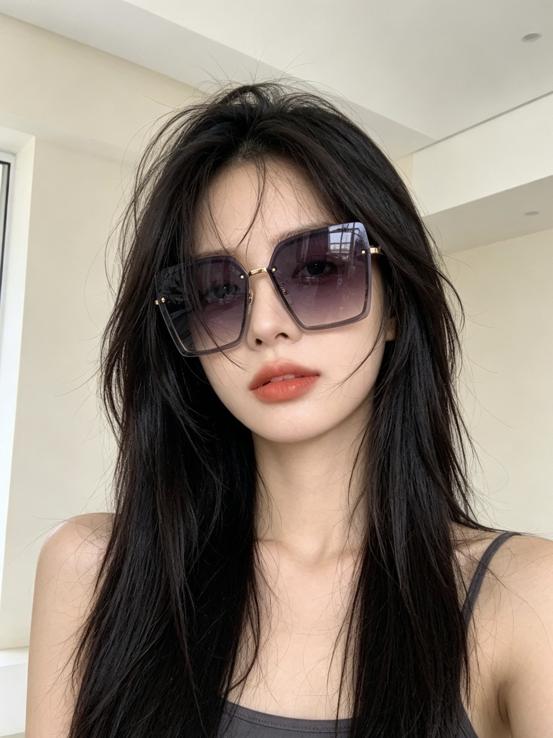CHANE 香奈儿🌋☔️时尚无框太阳镜镜片 顶级奢侈品[强] 高品质[胜利][亲亲]🍦🍨 [得意] 气质