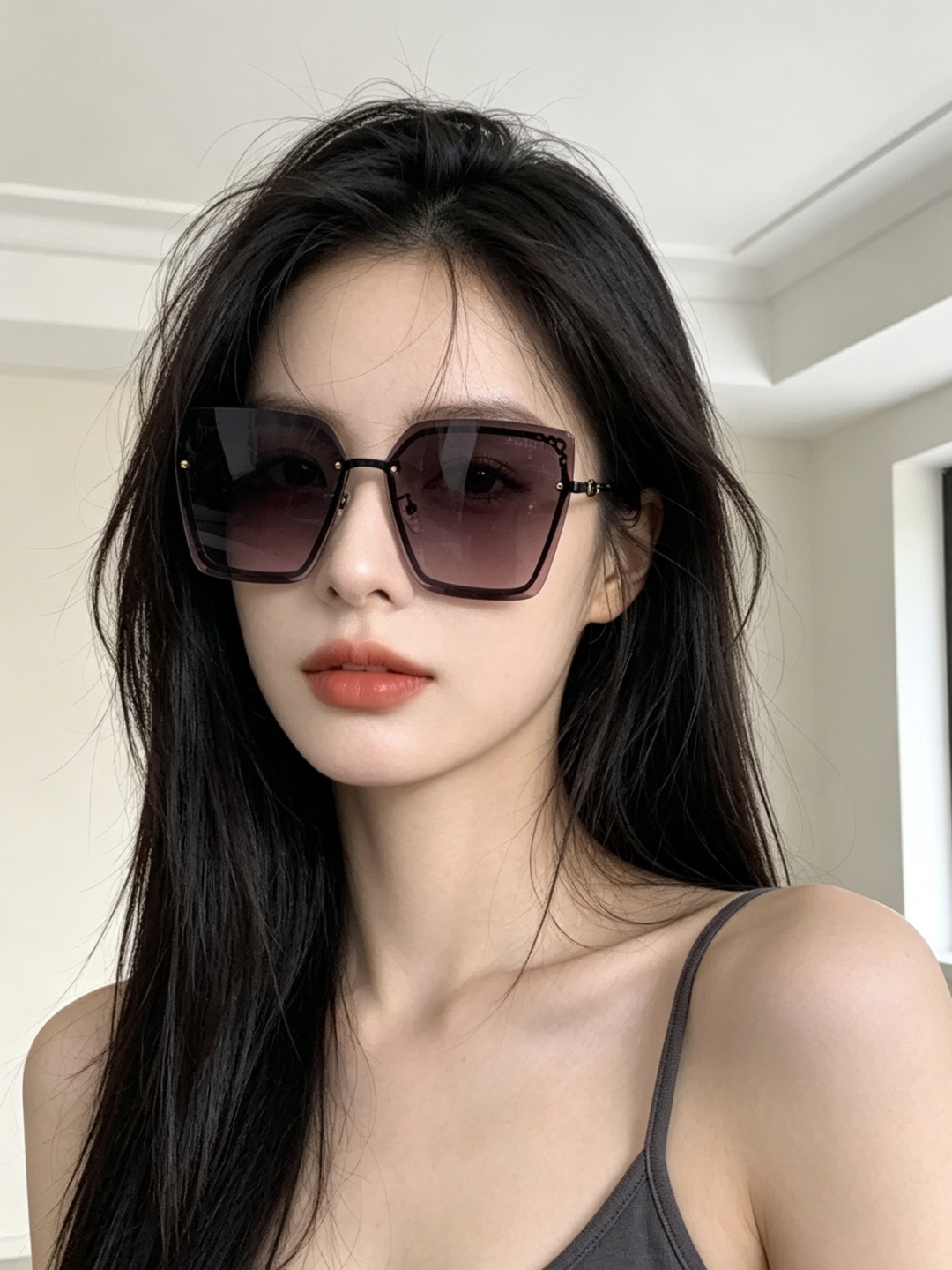 CHANE 香奈儿🌋☔️时尚无框太阳镜镜片 顶级奢侈品[强] 高品质[胜利][亲亲]🍦🍨 [得意] 气质