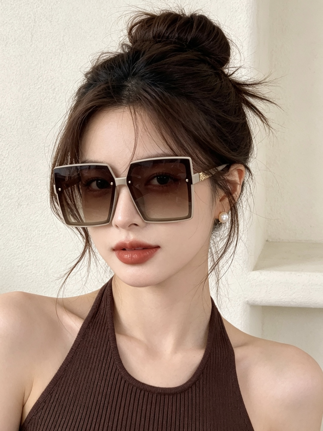 【CHANEL】香奈儿 新款潮流爆款 时尚方框太阳镜 佩戴舒适 网红潮款墨镜  女士高清加厚偏光太阳镜🕶