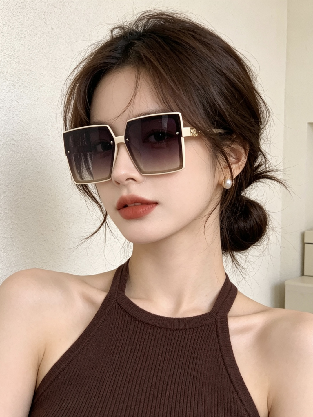 【CHANEL】香奈儿 新款潮流爆款 时尚方框太阳镜 佩戴舒适 网红潮款墨镜  女士高清加厚偏光太阳镜🕶