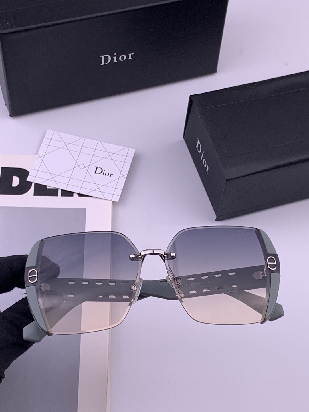 🔺 【DIOR-迪奥】开春新款 潮流爆款 时尚方框太阳镜 高品质 佩戴舒适 网红潮款墨镜 女士高清太阳镜