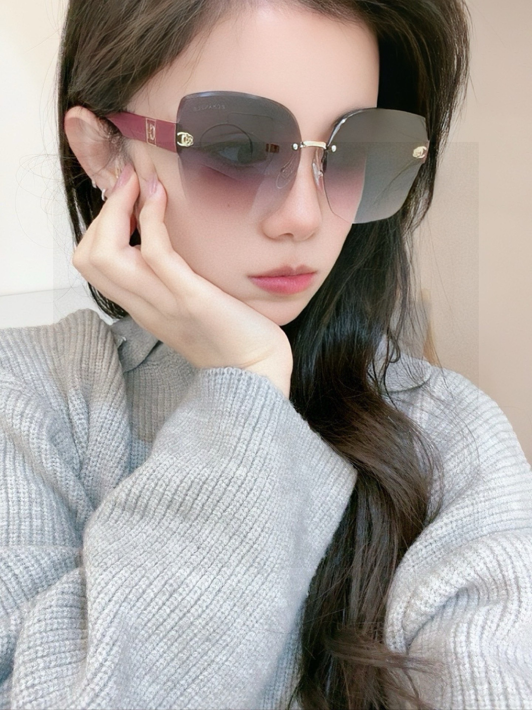 新品CHANEL 香奈儿太阳镜以独特魅力和前卫风格诠释春夏最新眼镜，质感超好佩带舒适 型号：CH4550