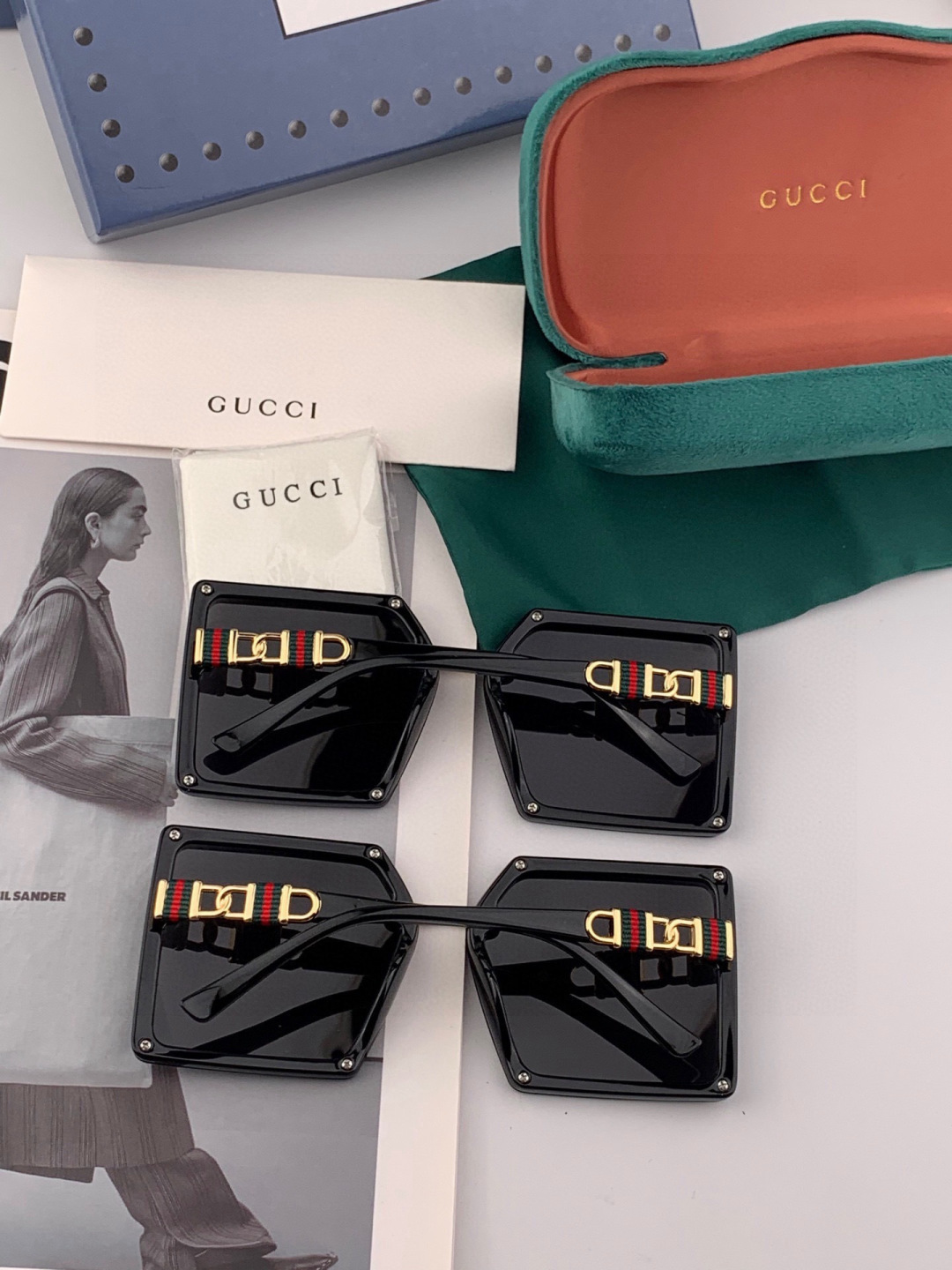 【TR偏光系列】Gucci   经典的方框设计，不挑脸型，无论搭配大衣还是连衣裙都非常显气质偏光镜片预防